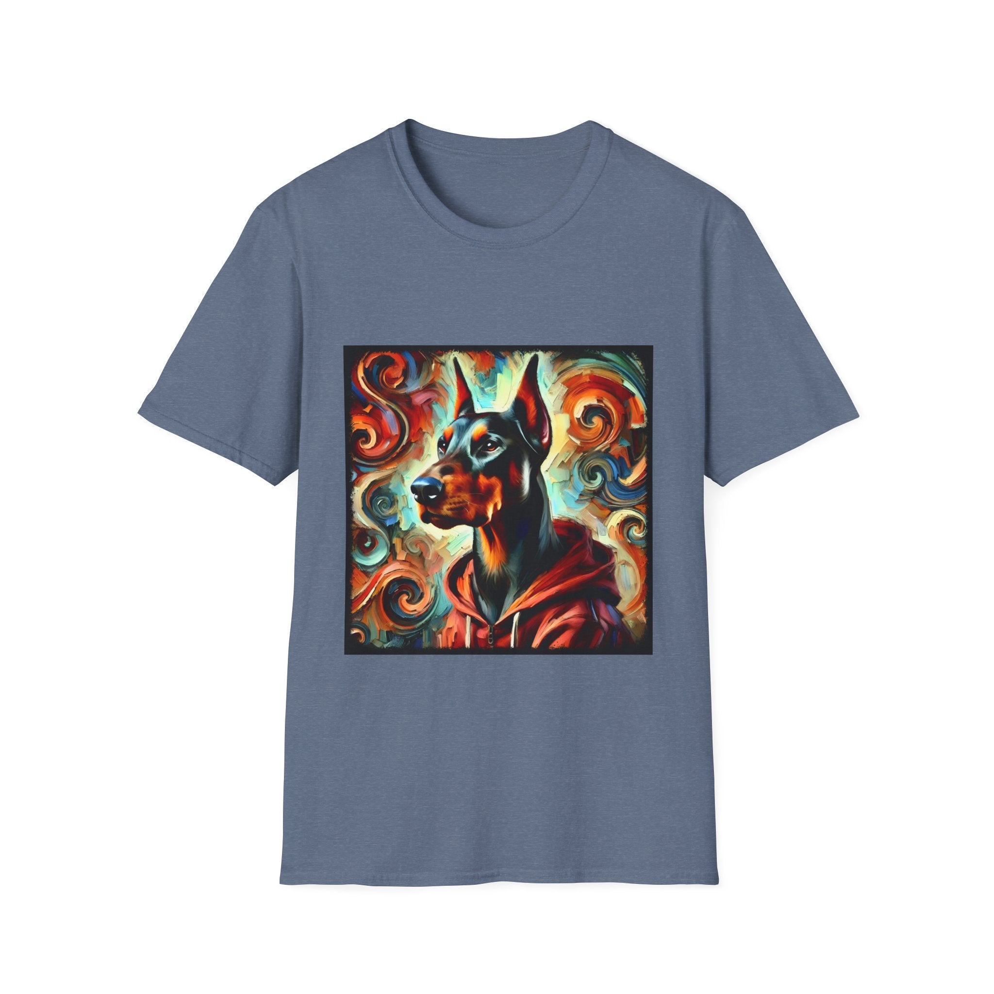 Doberman Pinscher Urban Swirl | Unisex Dog T-Shirt