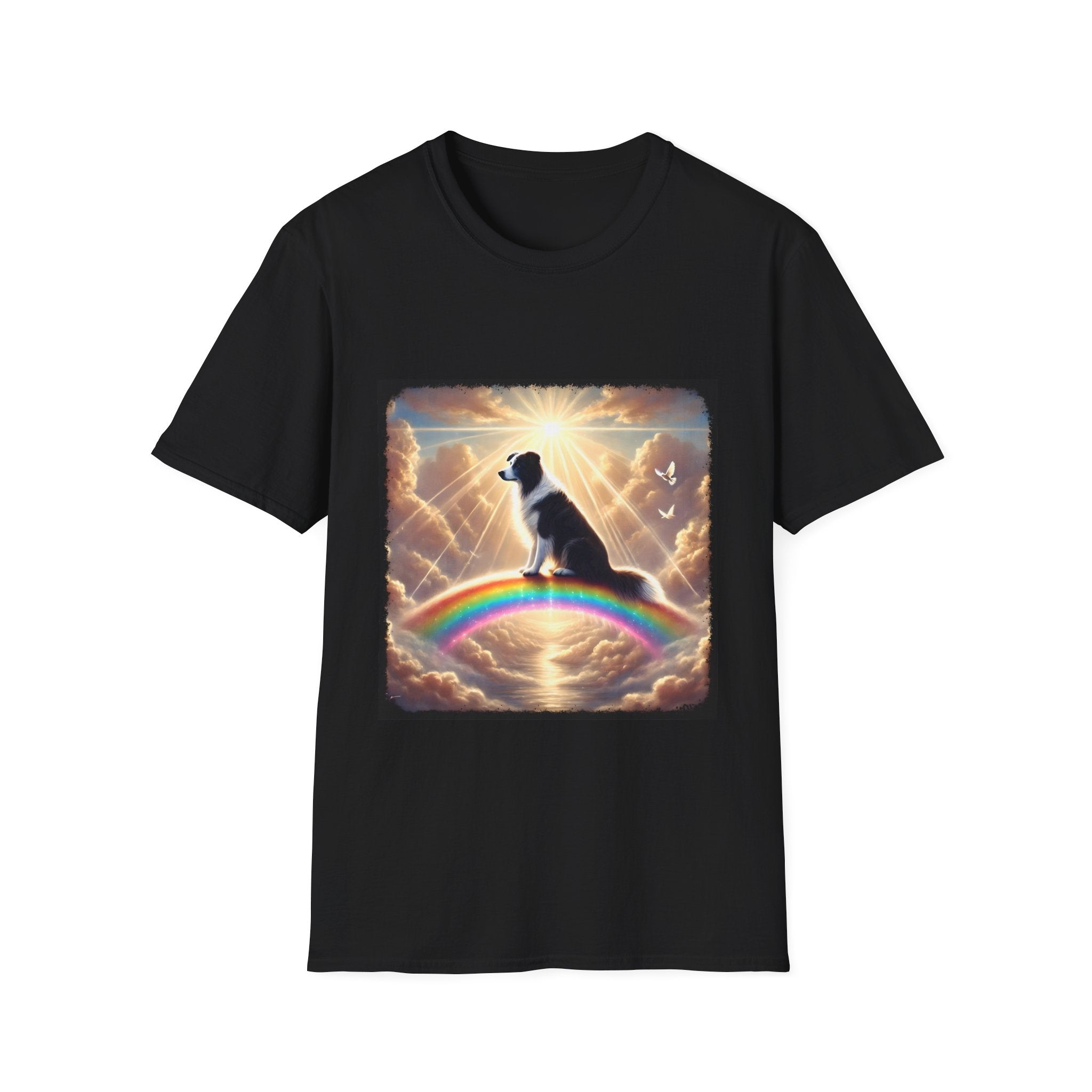 Border Collie Rainbow Bridge | Unisex Dog T-Shirt