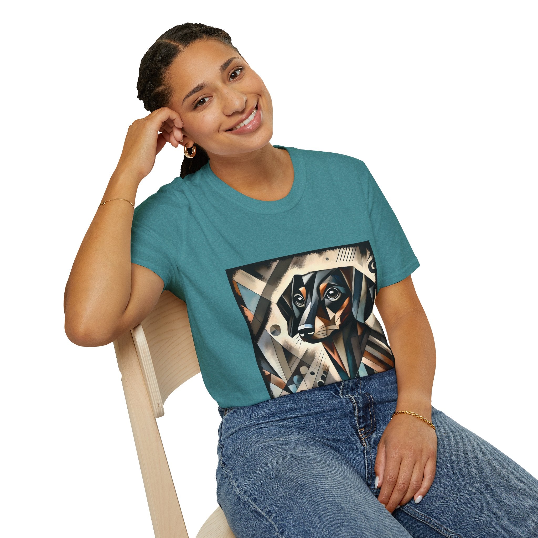 Dachshund Bold Geometric | Unisex Dog T-Shirt