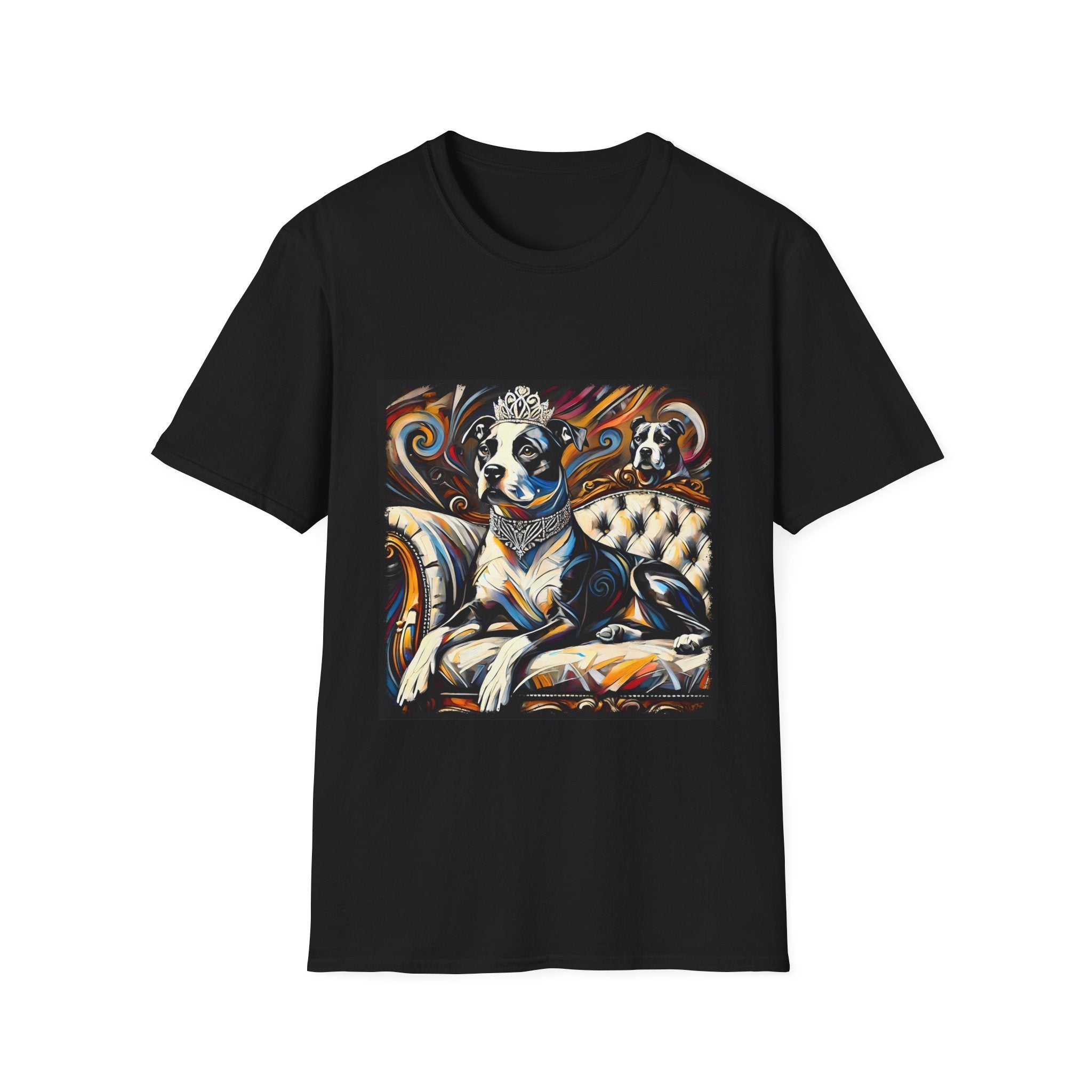 American Pit Bull Terrier Bold Princess Swirl  | Unisex Dog T-Shirt