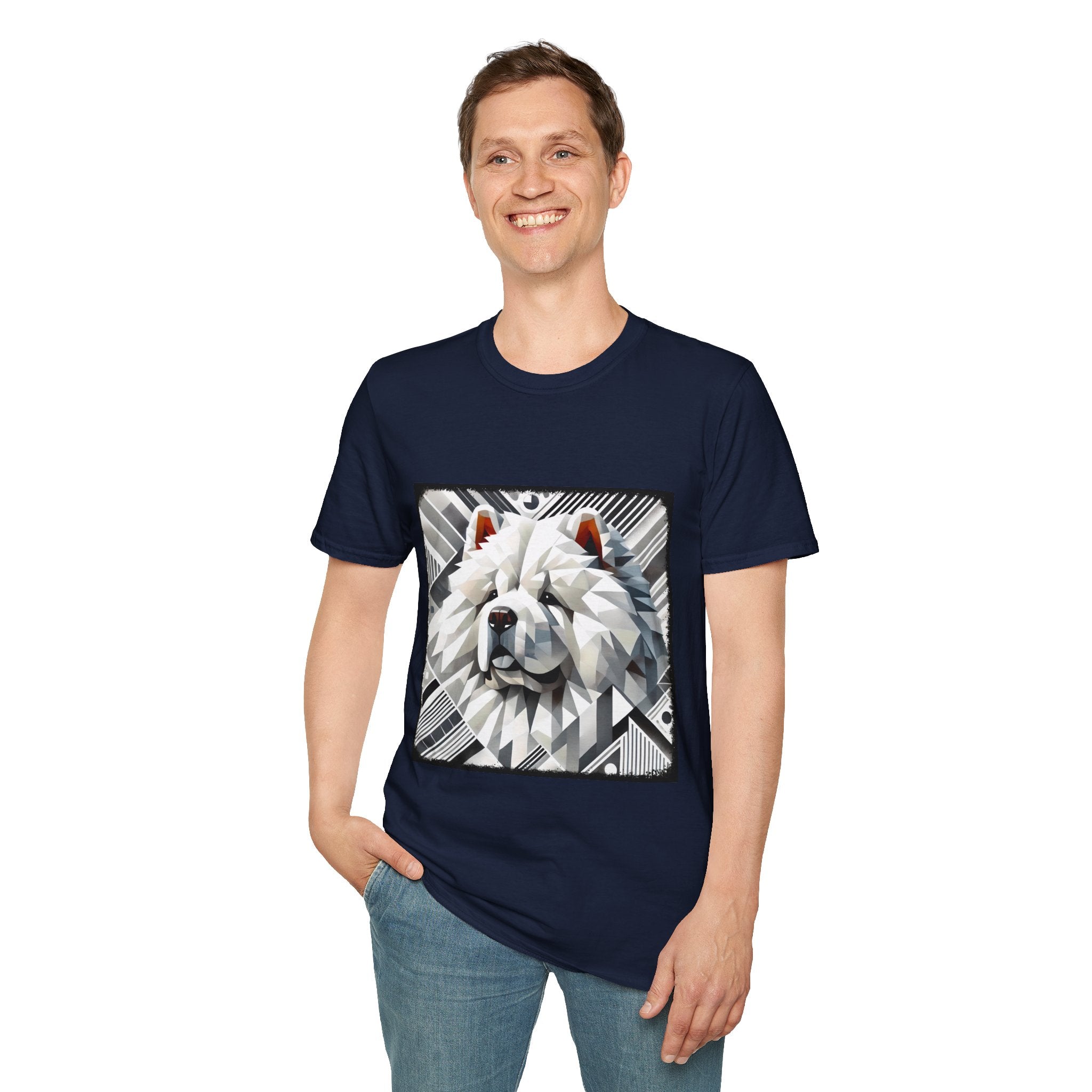 Chow Chow Snow Geometric | Unisex Dog T-Shirt