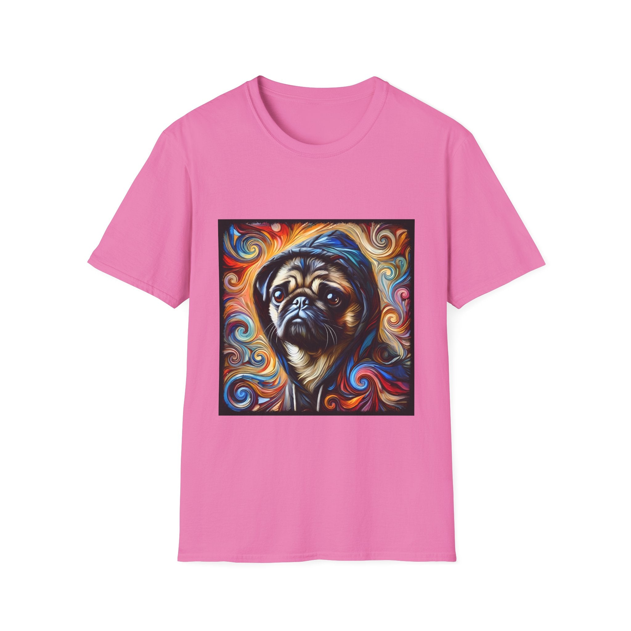 Pug Relaxed Swirl | Unisex Dog T-Shirt