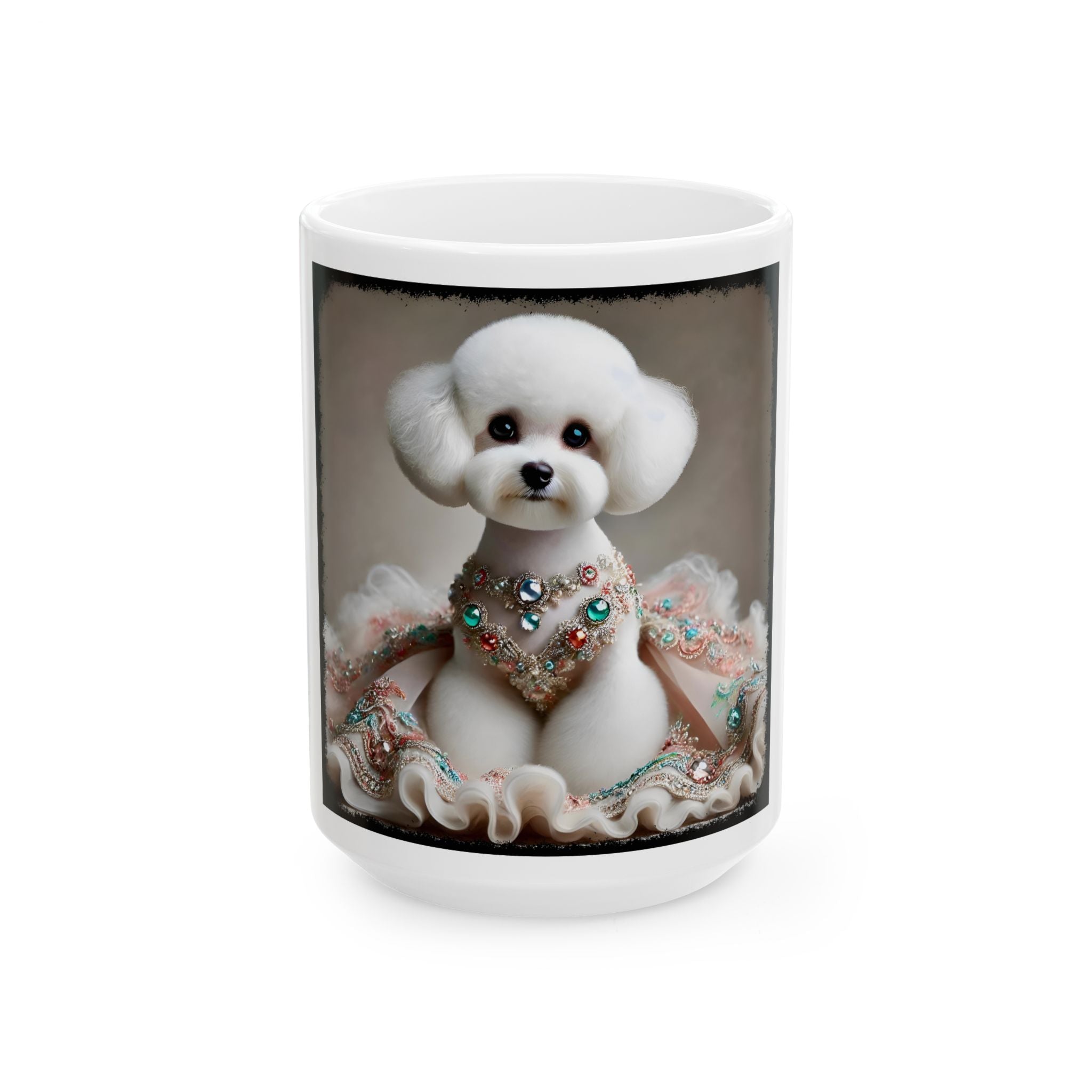 Bichon Frise Jeweled Beauty | Dog Themed Ceramic Mug