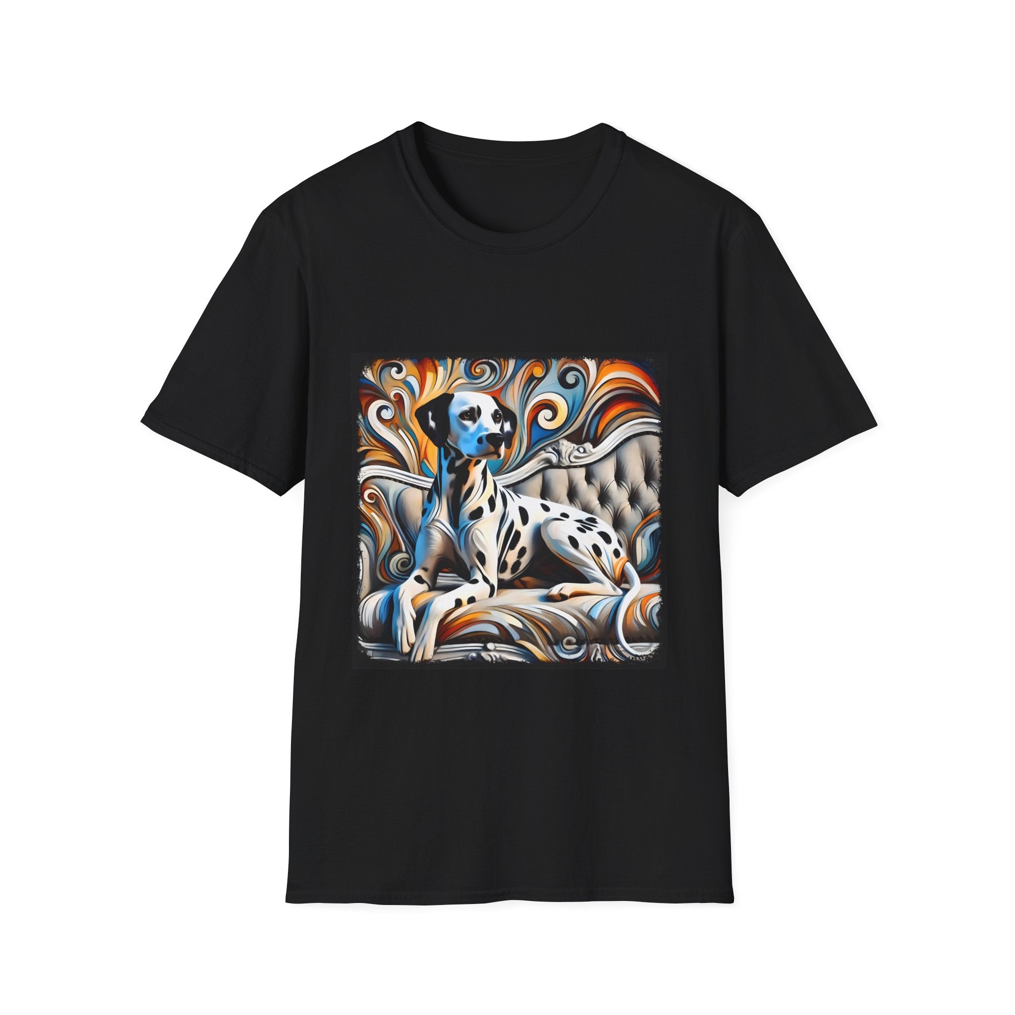 Dalmatian vivid Swirl | Unisex Dog T-Shirt