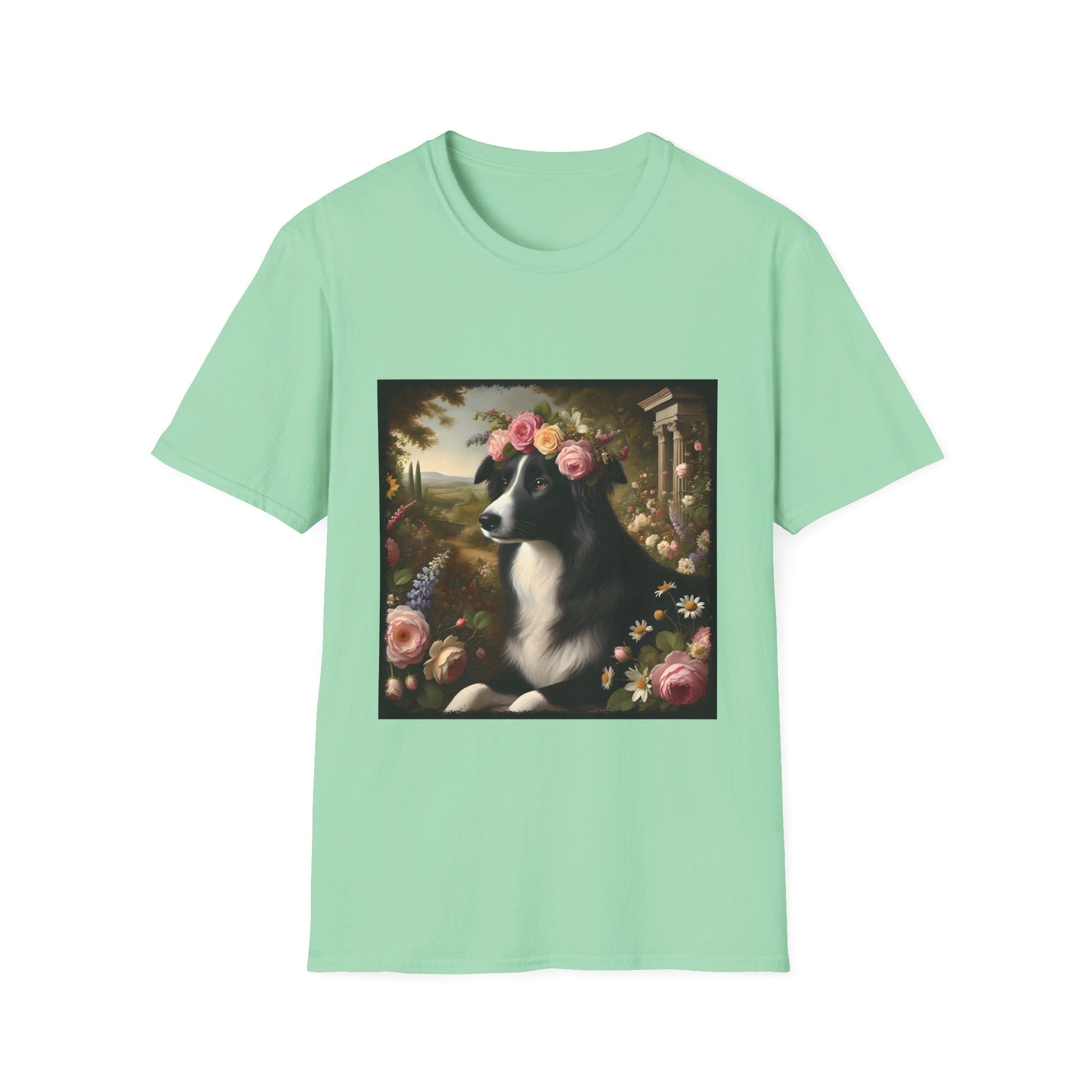 Border Collie Divine Garden | Unisex Dog T-Shirt