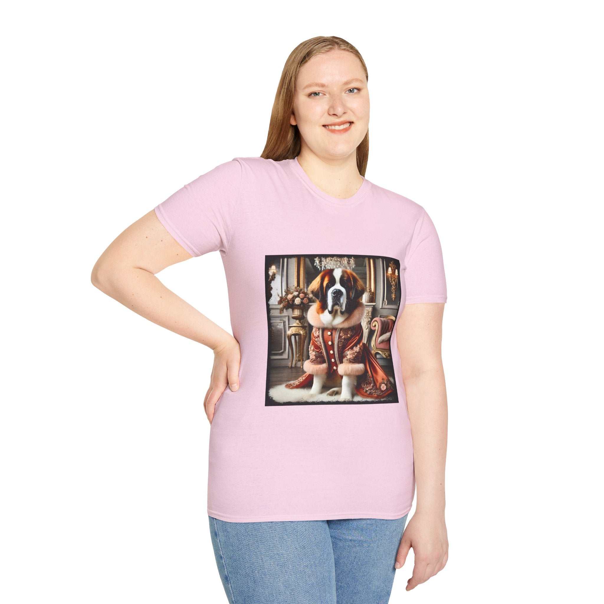 Saint Bernard Bougie Babe | Unisex Dog T-Shirt