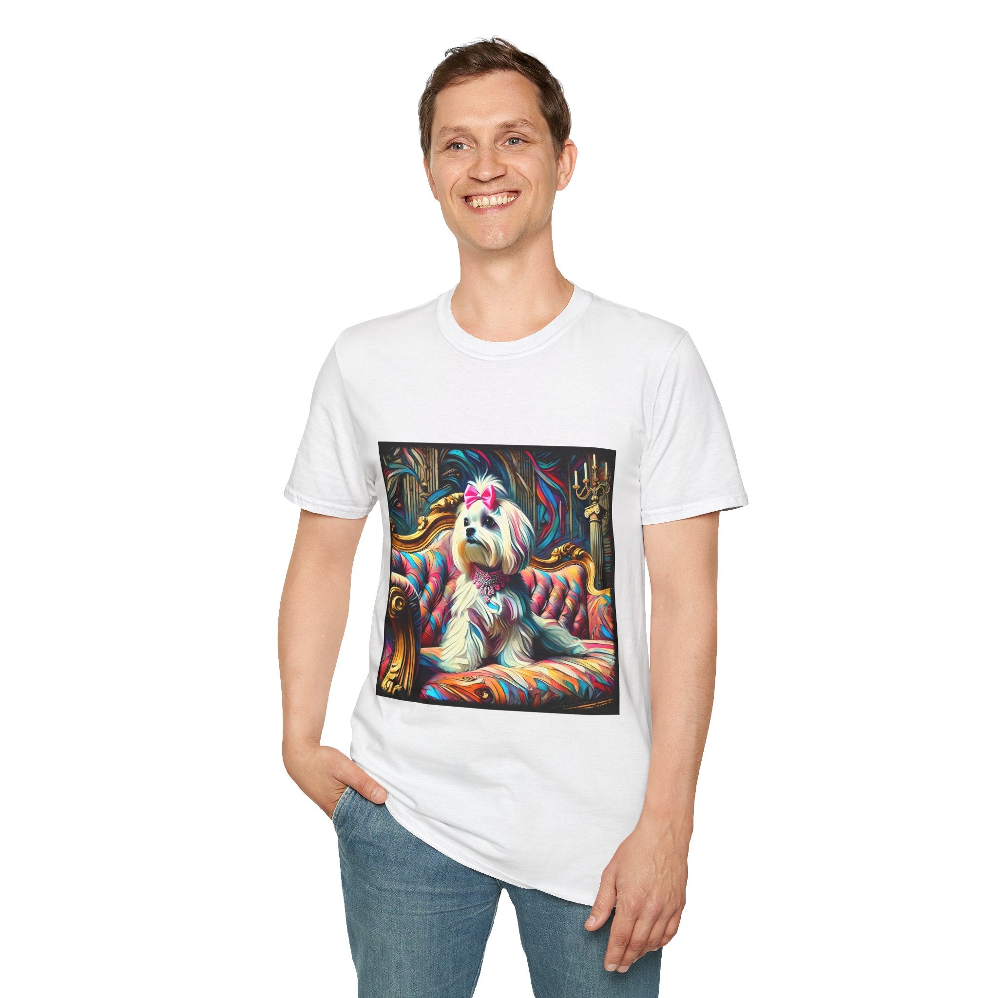 Maltese Diamond Princess Classic | Unisex Dog T-Shirt