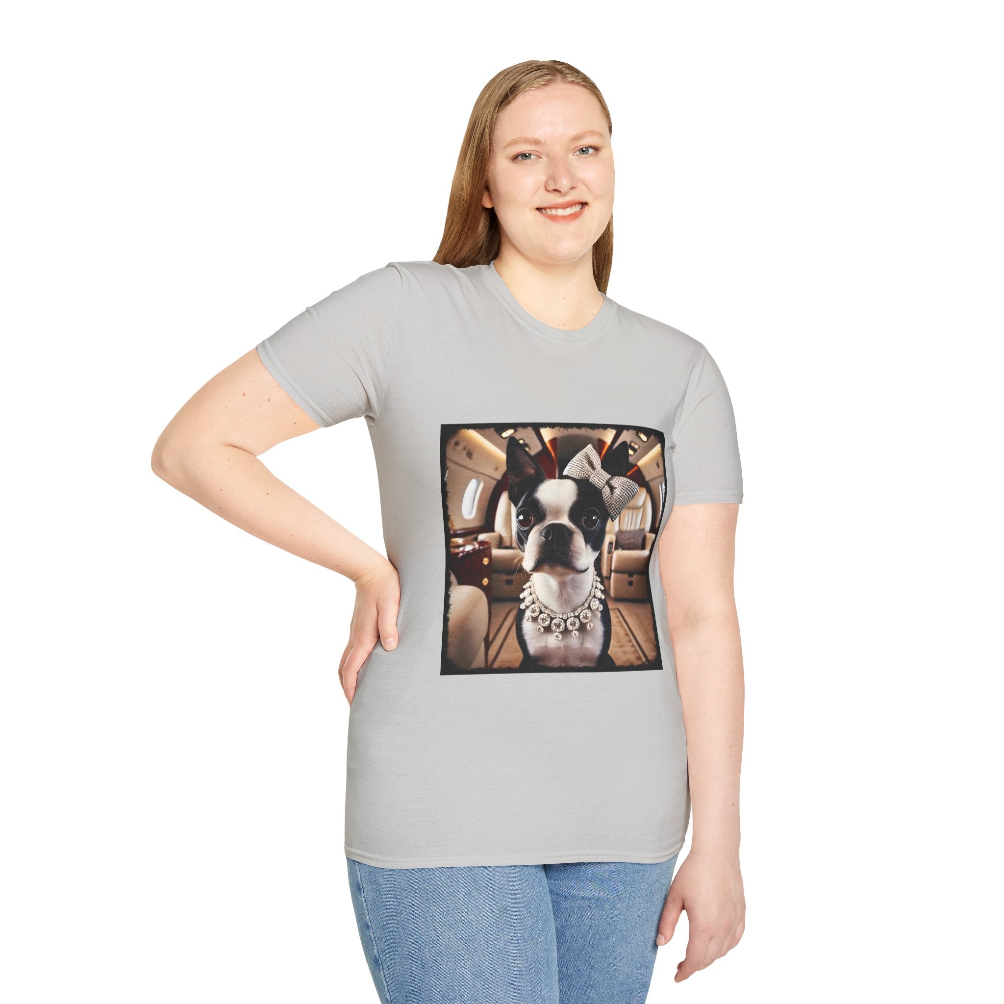 Boston Terrier Jet Setter | Unisex Dog T-Shirt