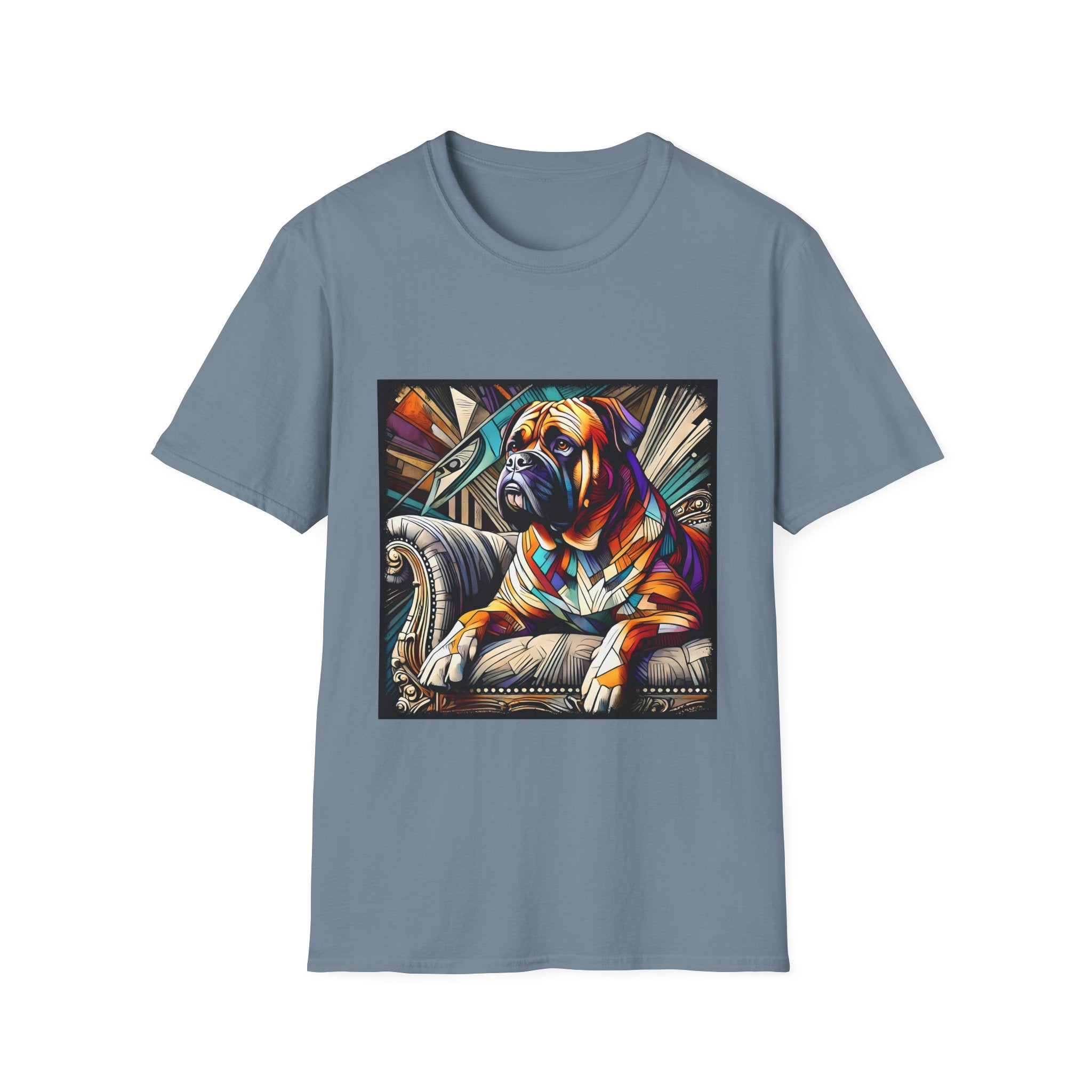 Bullmastiff Vivid Geometric | Unisex Dog T-Shirt