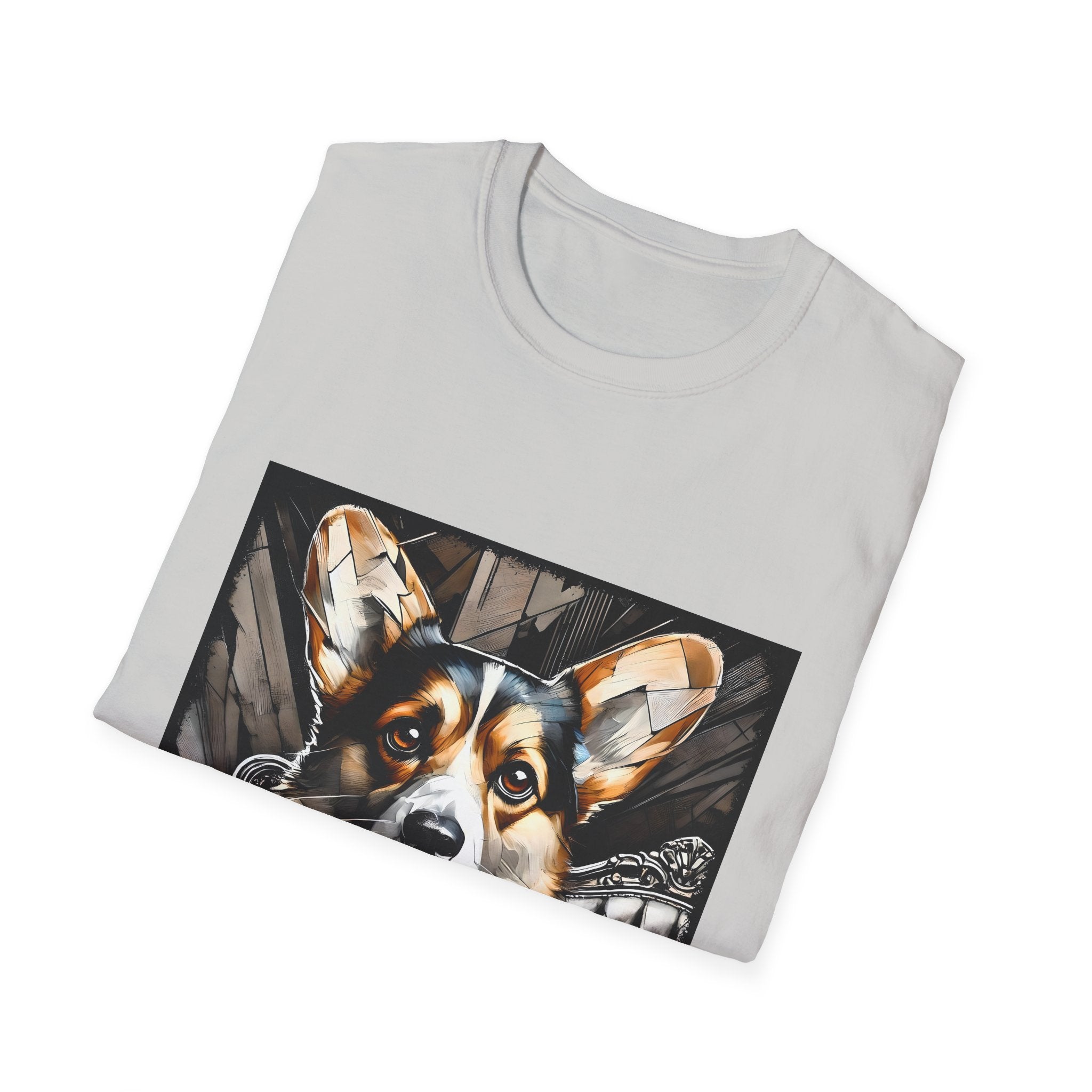 Pembroke Welsh Corgi B&W Bold Eyes | Unisex Dog T-Shirt