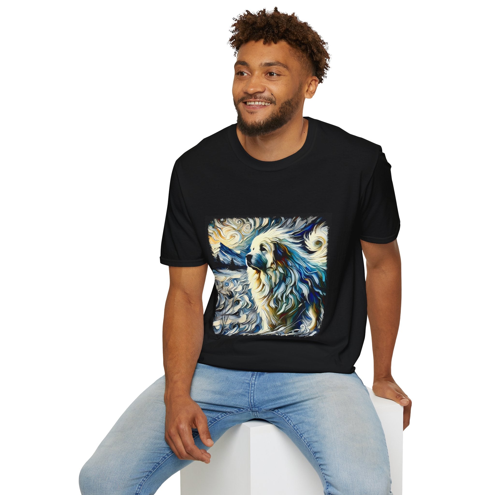 Great Pyrenees Snow Swirl | Unisex Dog T-Shirt