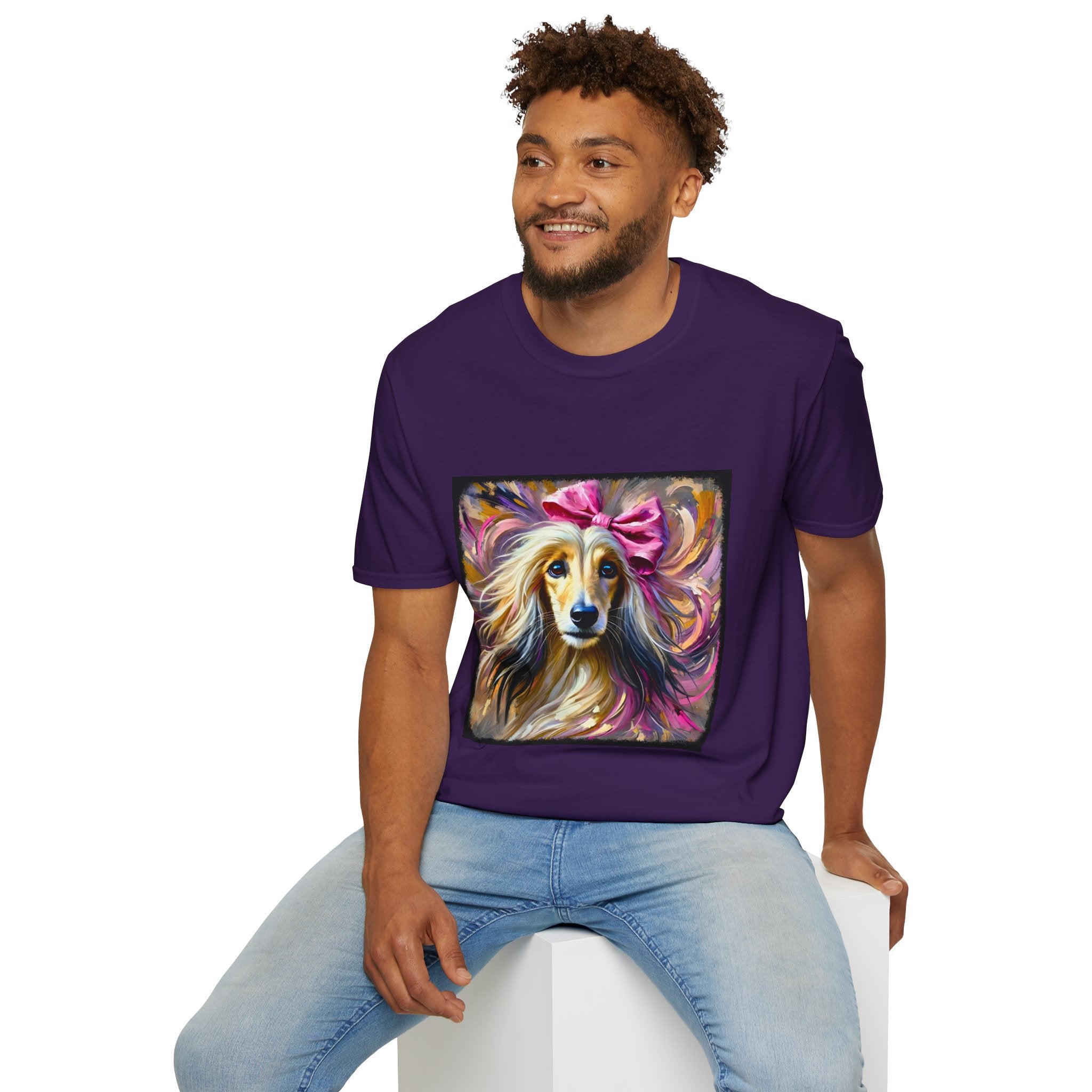 Afghan Hound Vivid Classic | Unisex Dog T-Shirt