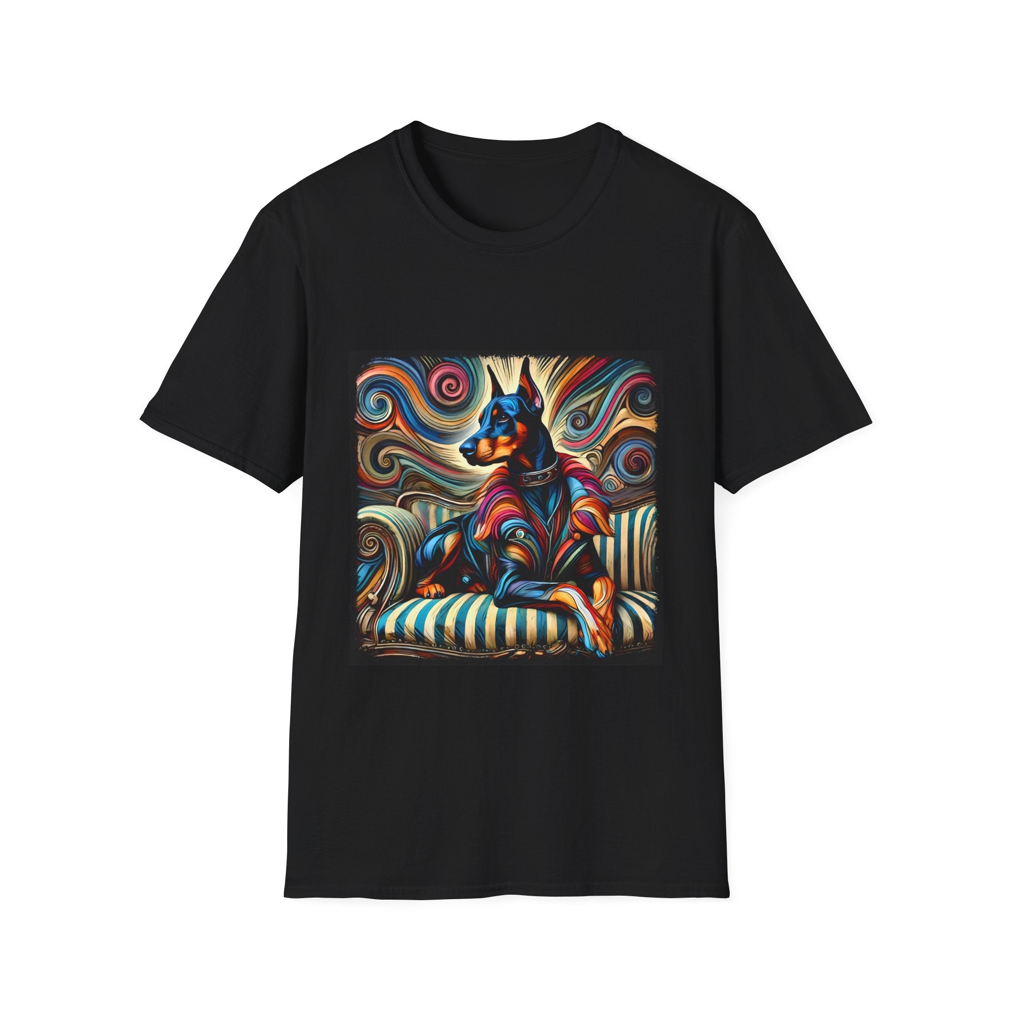 Doberman Pinscher Vivid Rebel | Unisex Dog T-Shirt