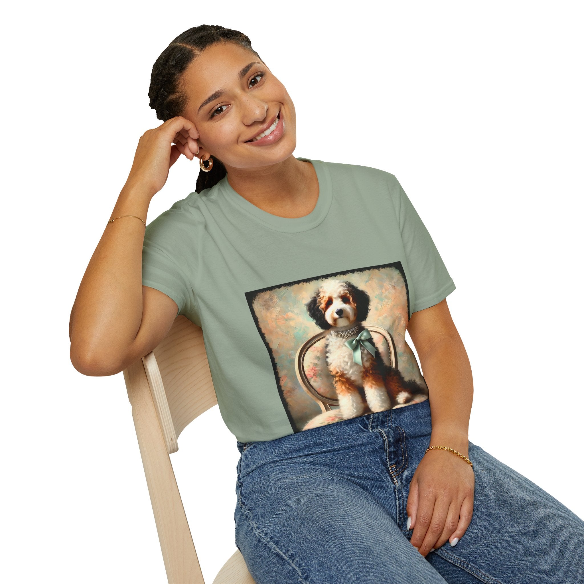 Bernedoodle Poised Classic | Unisex Dog T-Shirt