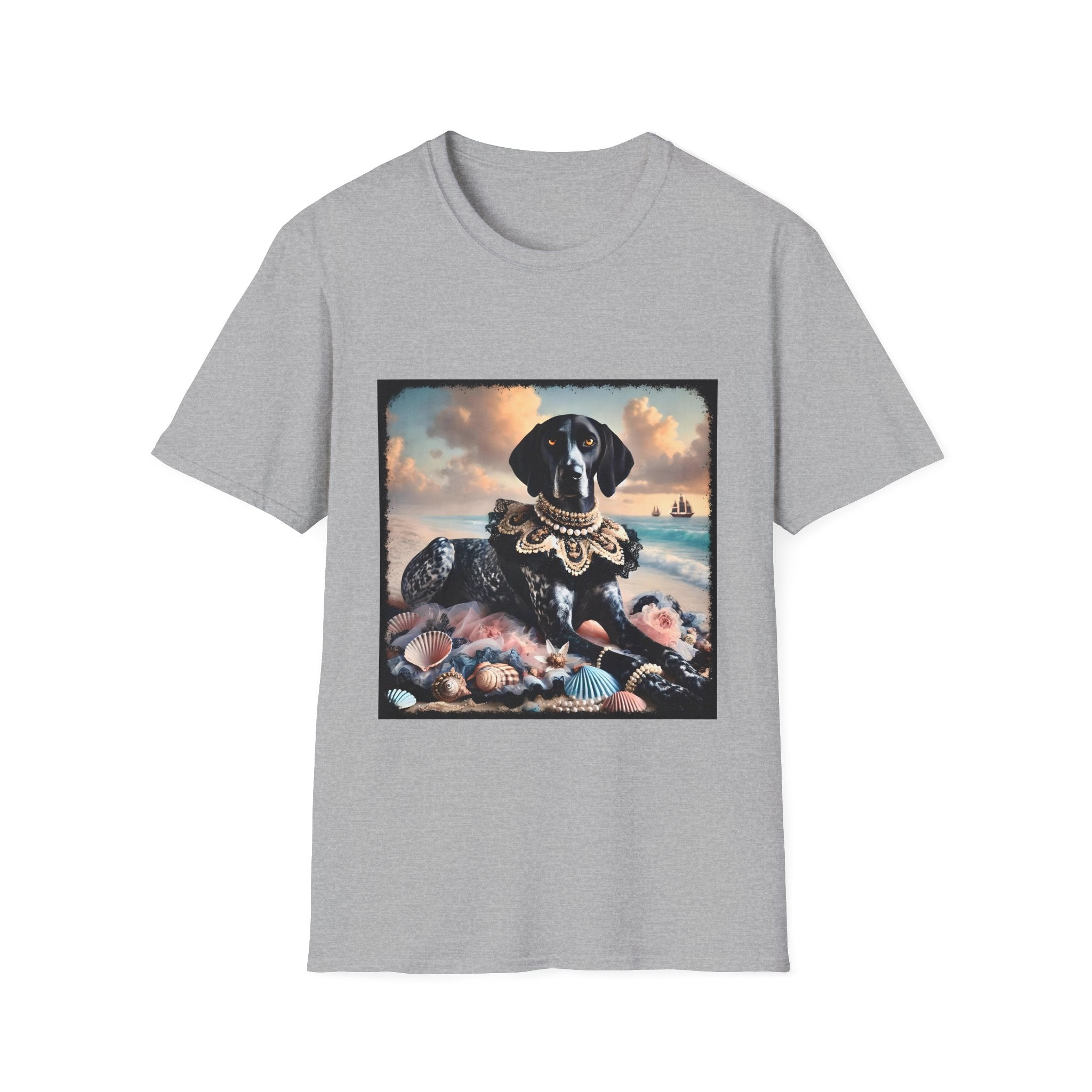 German Shorthaired Pointer Seashell Siren | Unisex Dog T-Shirt