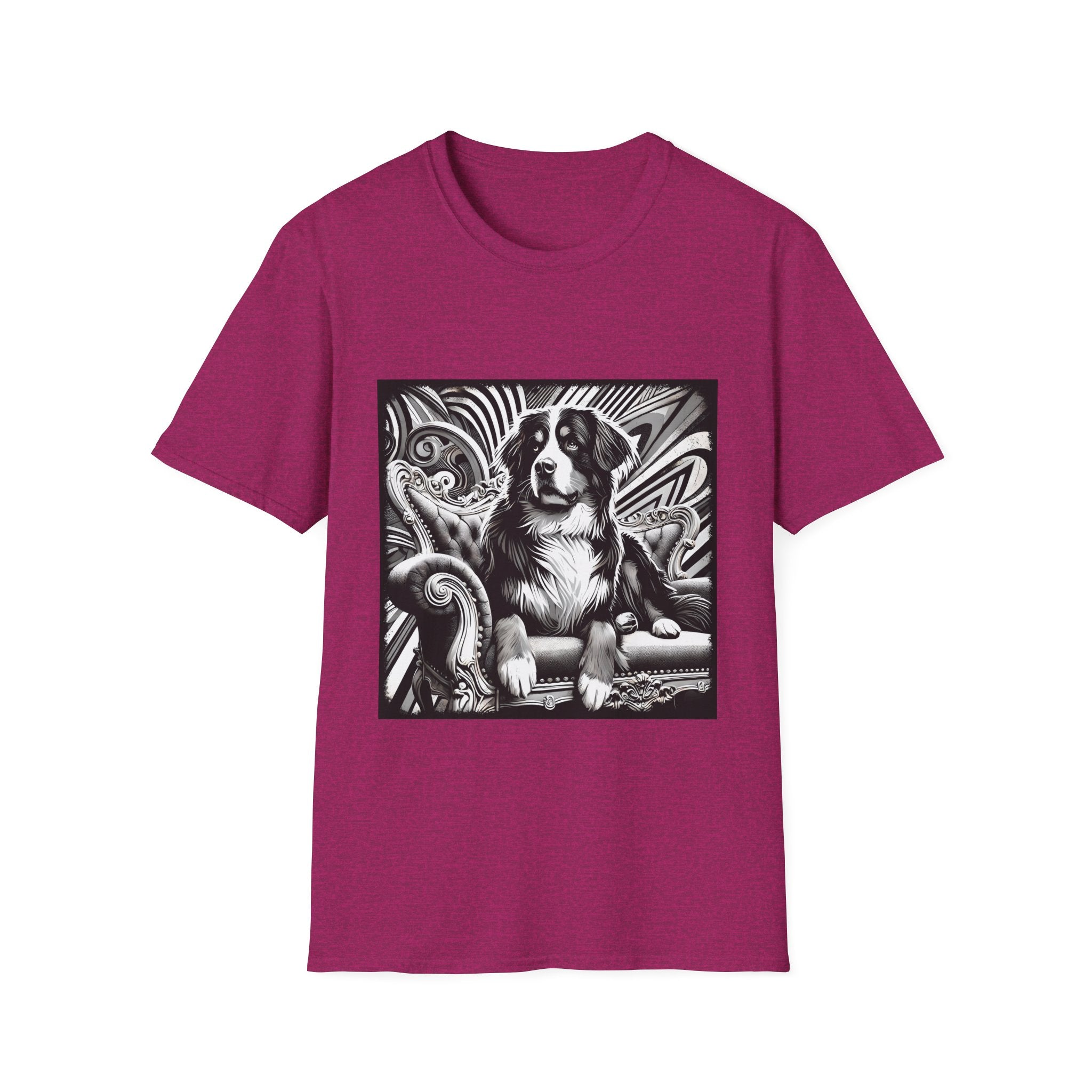 Bernese Mountain Dog B&W Bold | Unisex Dog T-Shirt