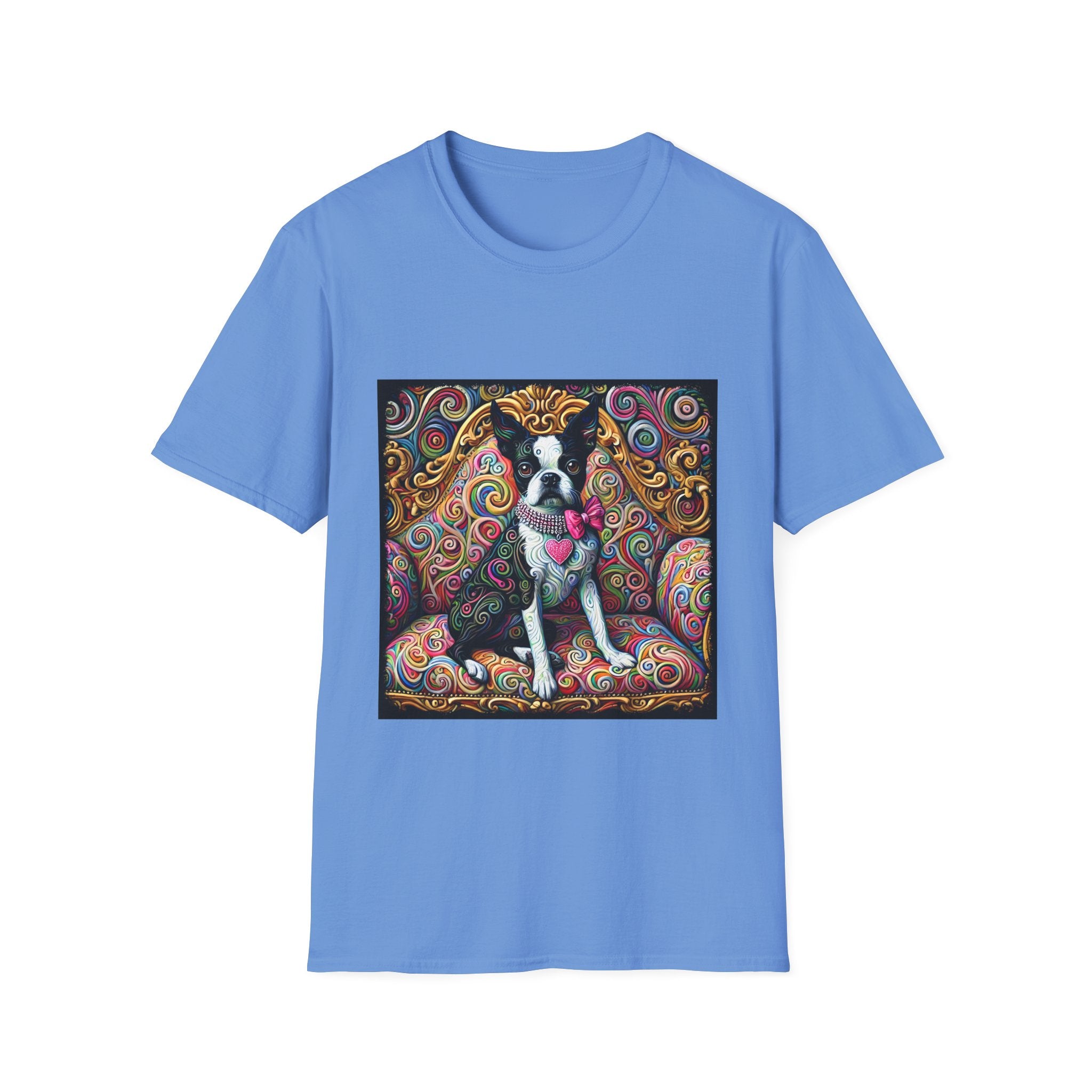 Boston Terrier Love Swirl | Unisex Dog T-Shirt