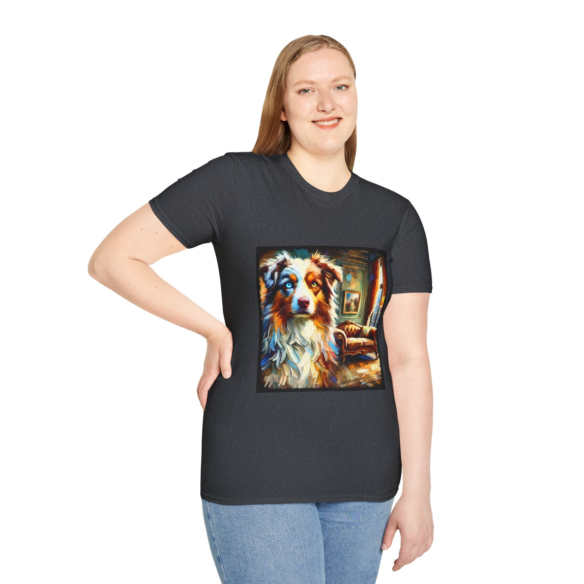 Australian Shepherd Artsy Classic | Unisex Dog T-Shirt