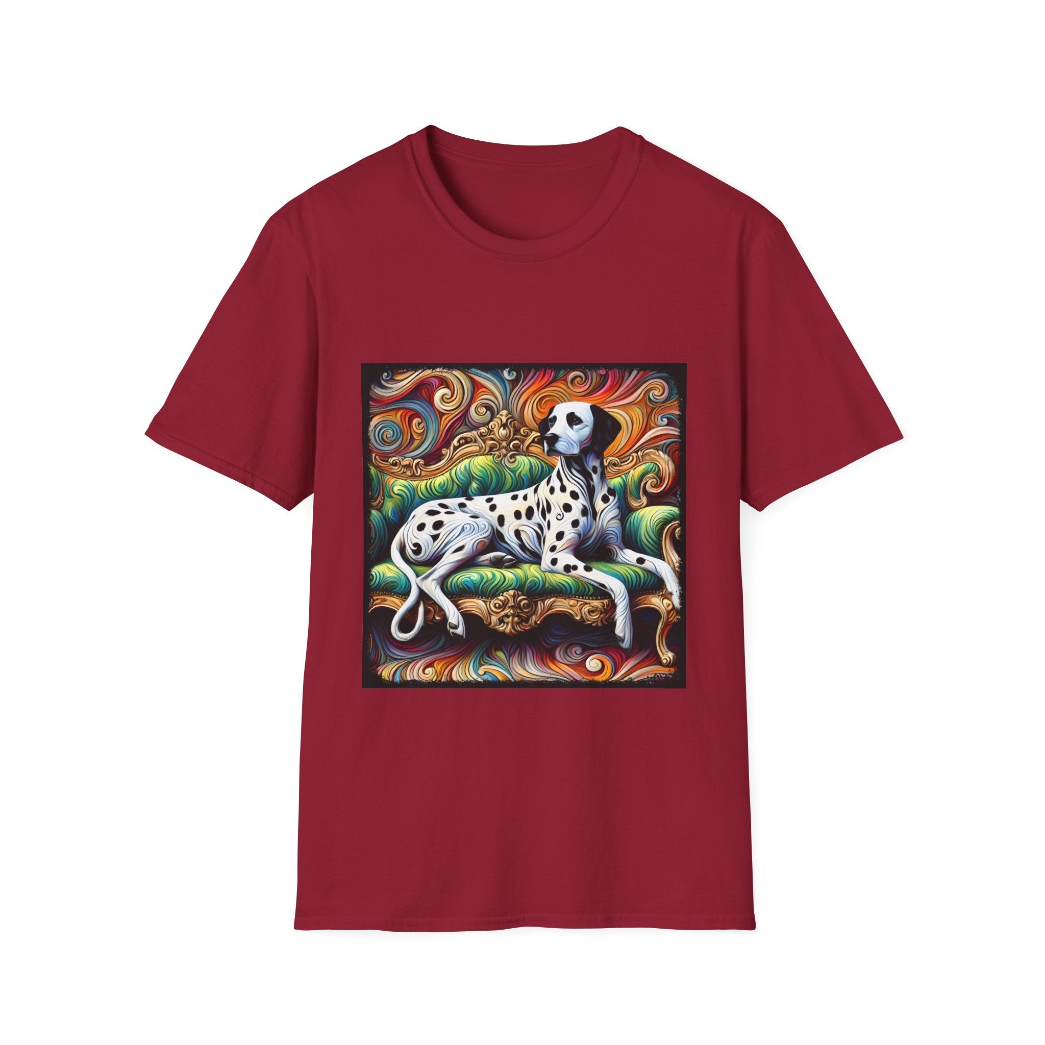 Dalmatian Rainbow Swirl | Unisex Dog T-Shirt