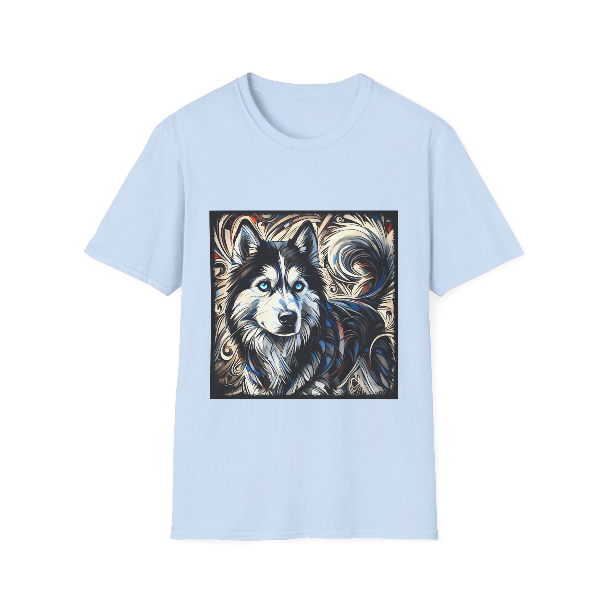 Siberian Husky Ice Swirl | Unisex Dog T-Shirt
