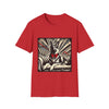 German Shepherd B&W Red Bow | Unisex Dog T-Shirt