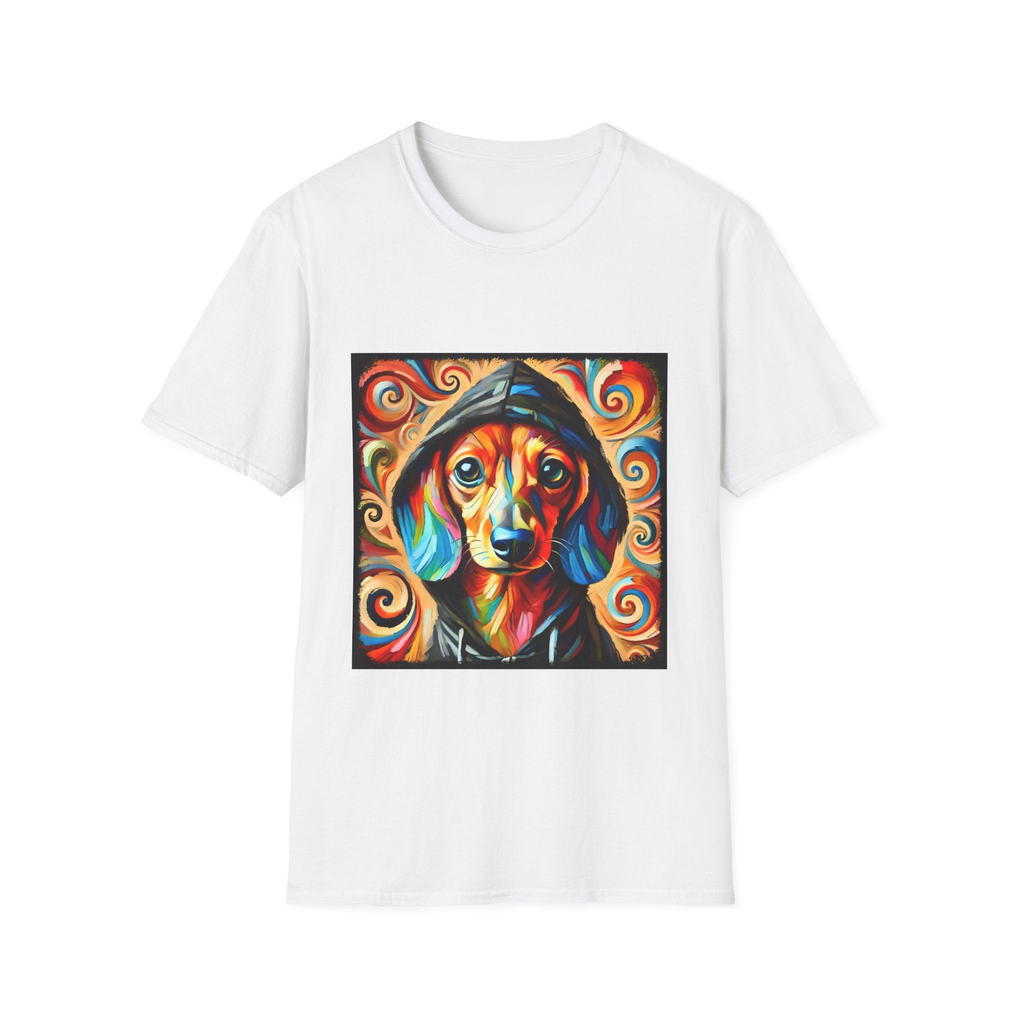 Dachshund Urban Swirl | Unisex Softstyle T-Shirt