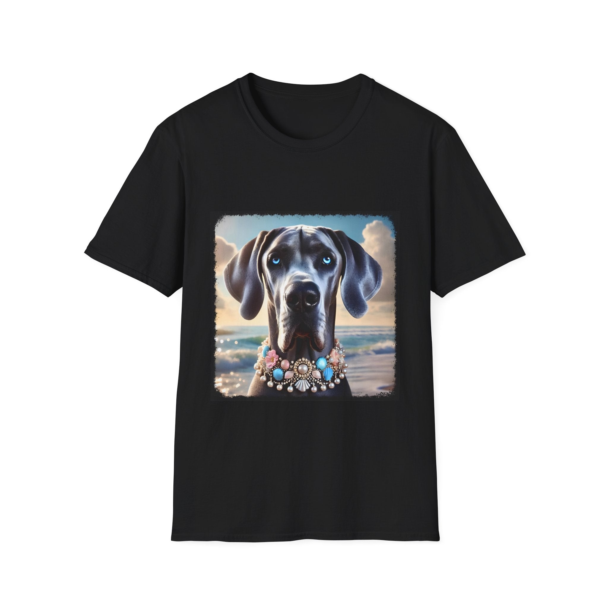 Great Dane Beach Beauty | Unisex Dog T-Shirt