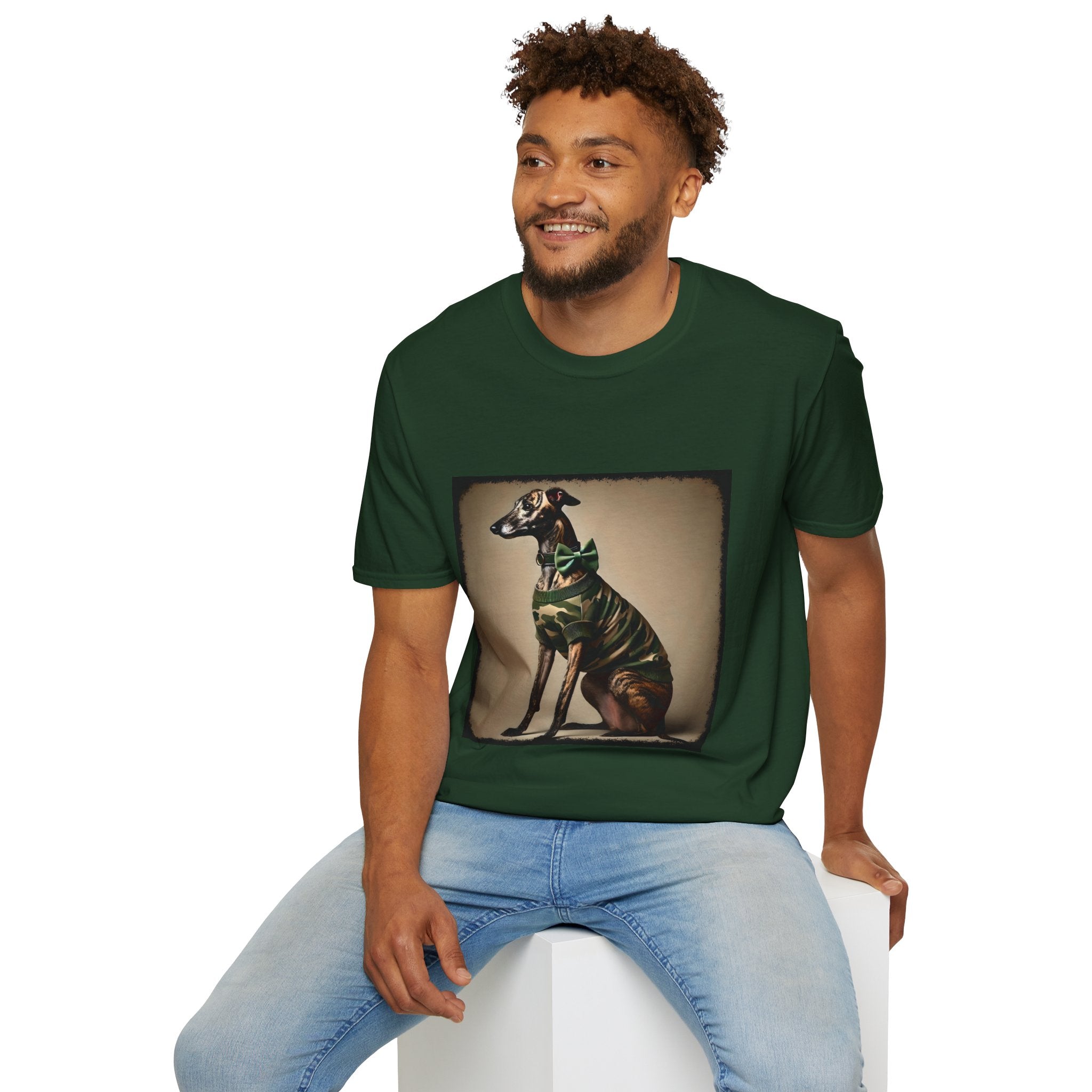 Greyhound Brindle Camo Cutie | Unisex Dog T-Shirt