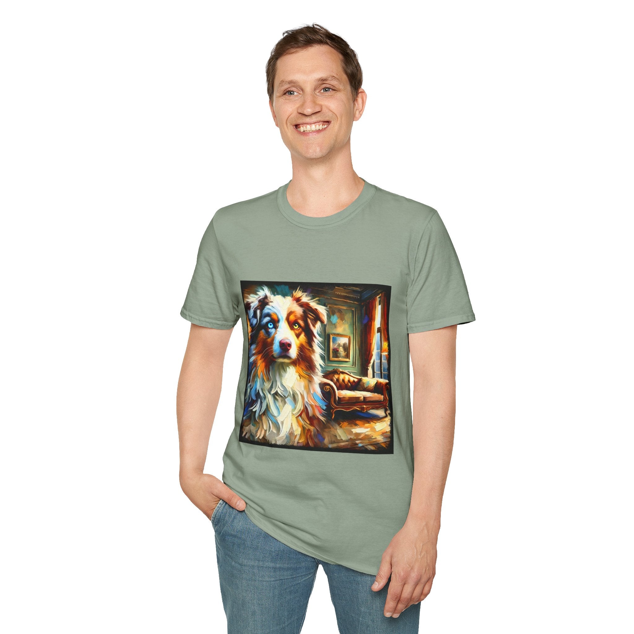Australian Shepherd Artsy Classic | Unisex Dog T-Shirt