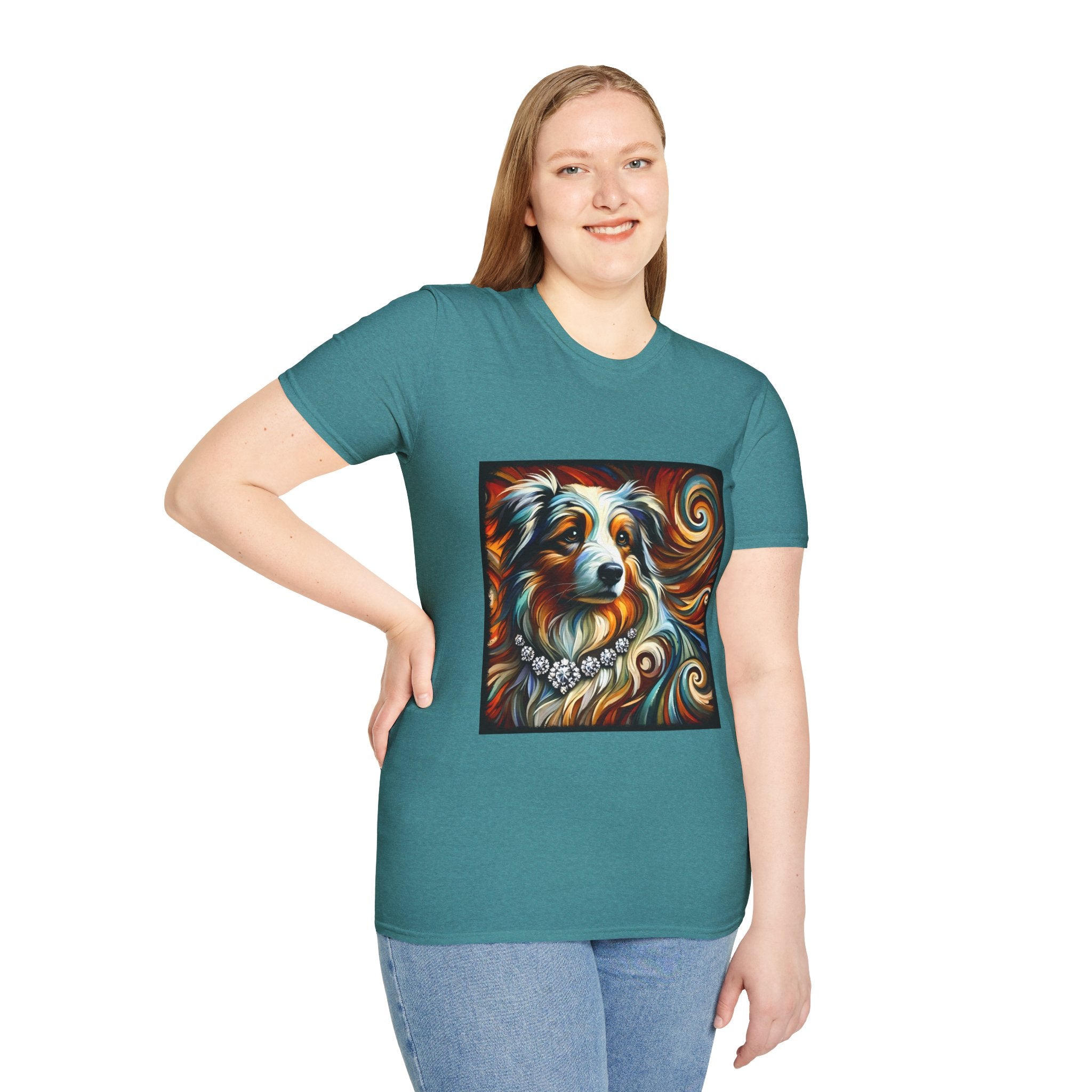 Australian Shepherd Diamond Swirl | Unisex Dog T-Shirt