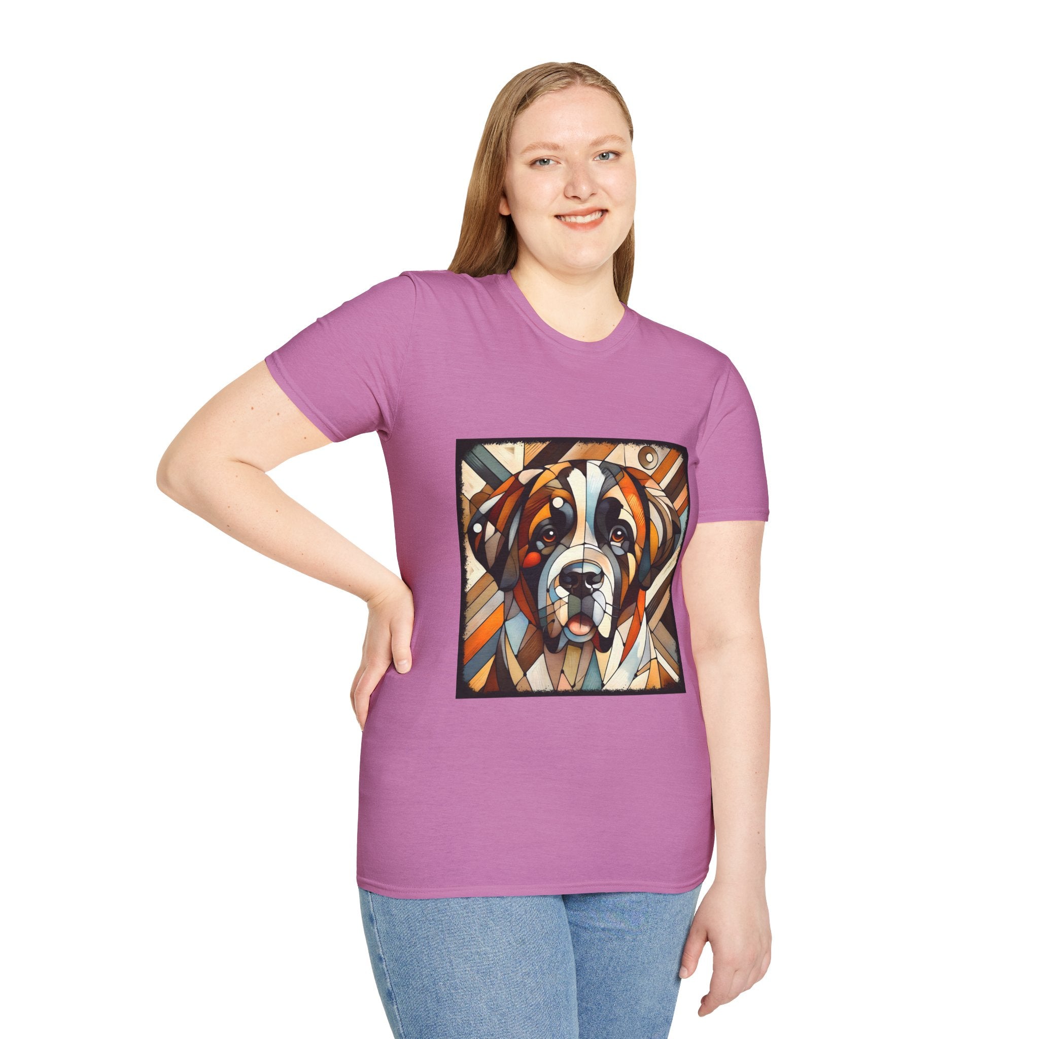 Saint Bernard Bold Geometric | Unisex Dog T-Shirt