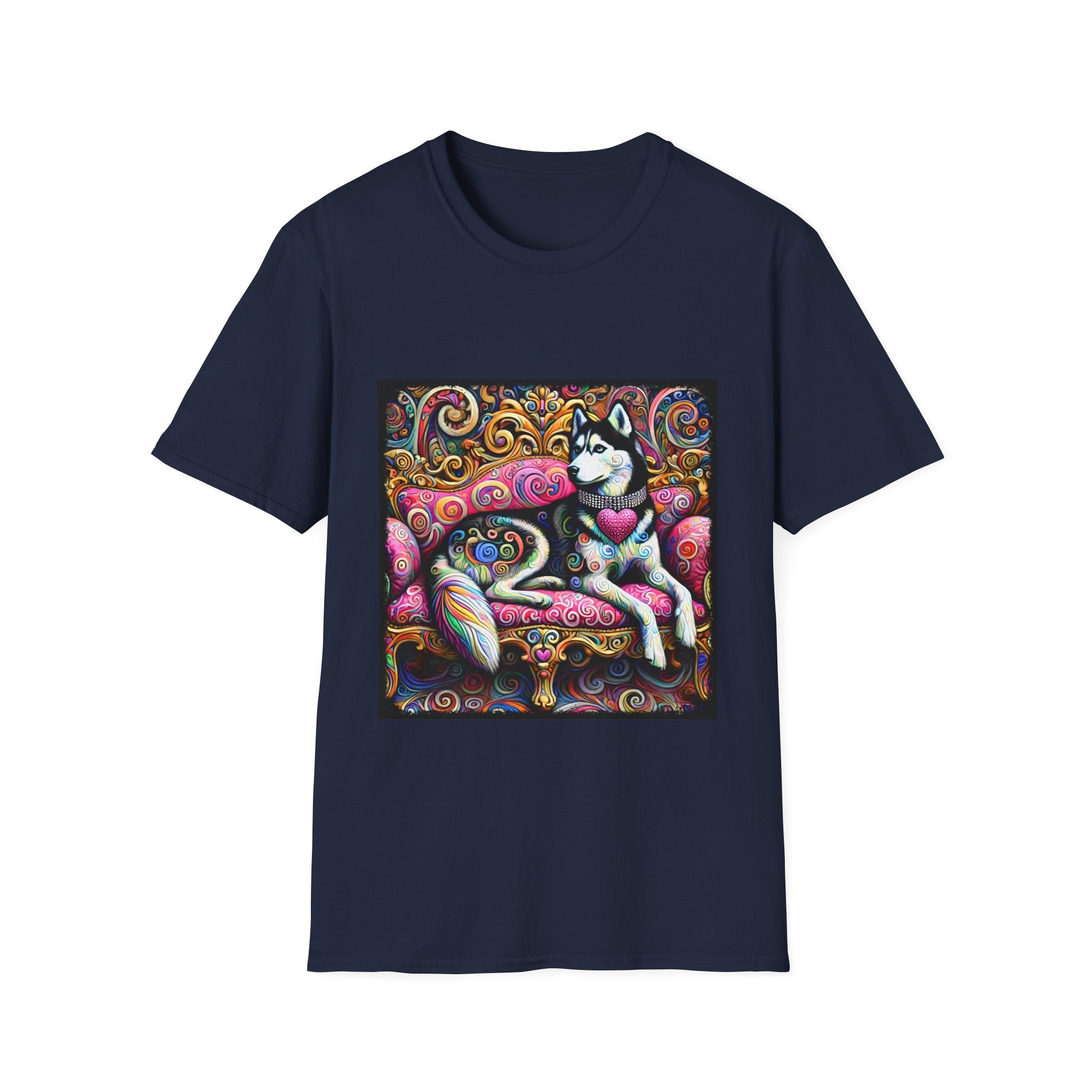 Siberian Husky Love Swirl | Unisex Dog T-Shirt