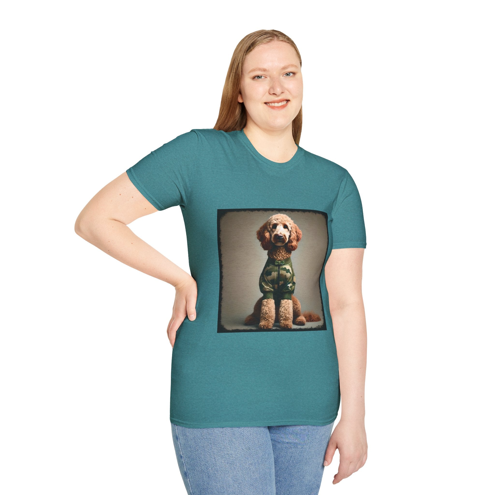 Labradoodle Camo Cutie | Unisex Dog T-Shirt