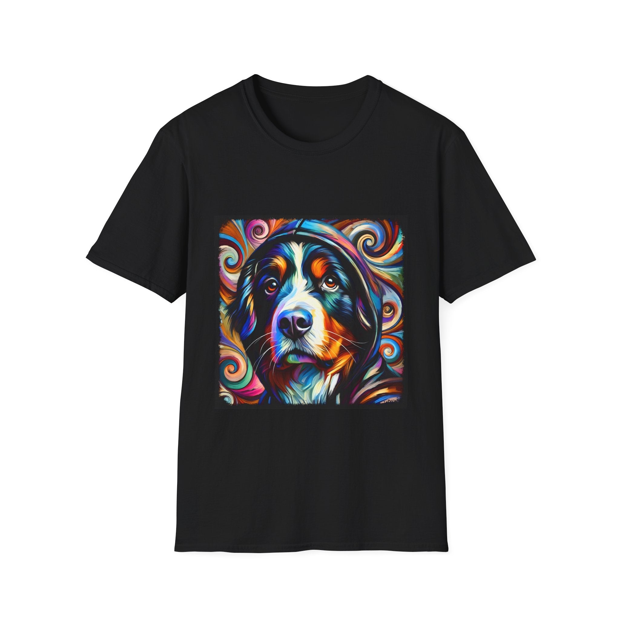 Bernese Mountain Dog Relaxed Swirl | Unisex Dog T-Shirt