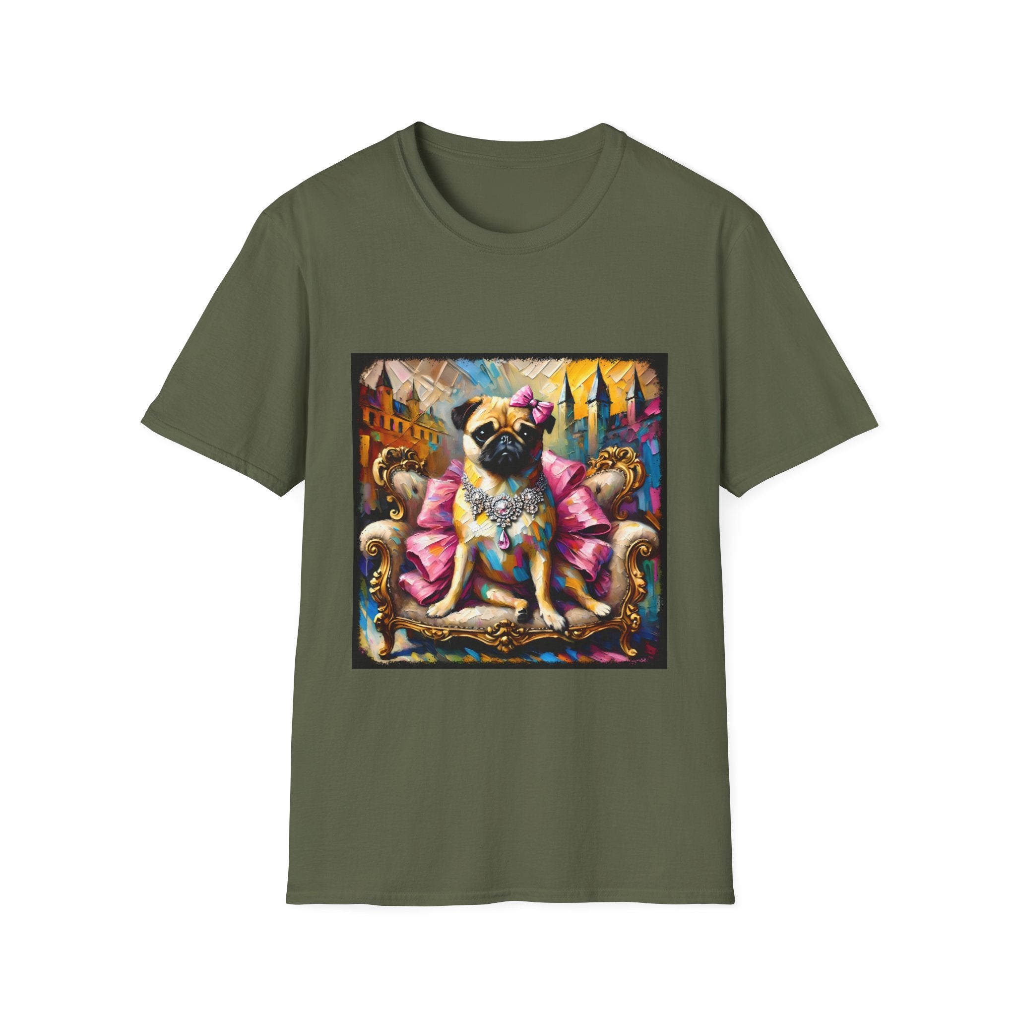 Pug Diamond Princess Classic | Unisex Dog T-Shirt