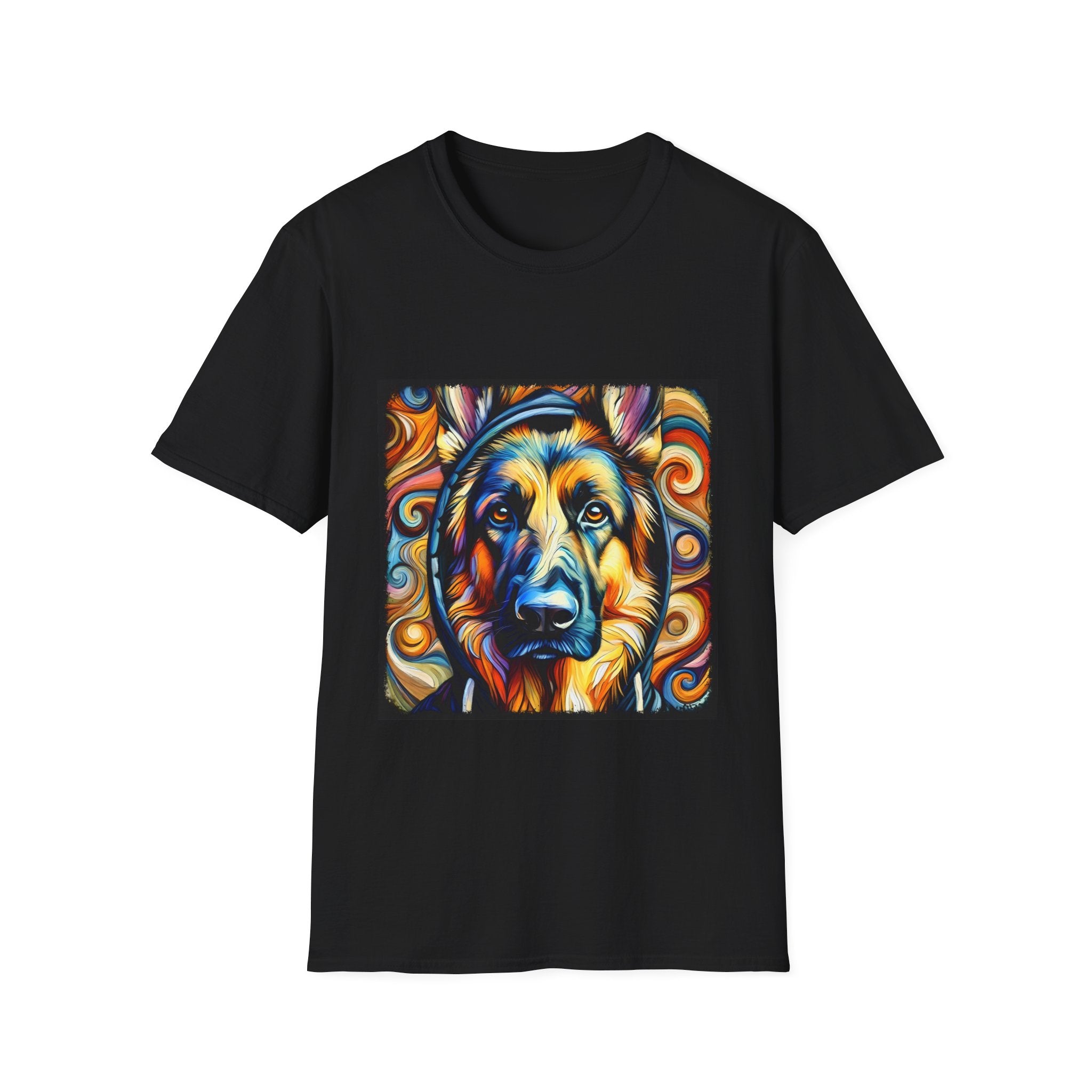 German Shepherd Relaxed Swirl | Unisex Dog T-Shirt