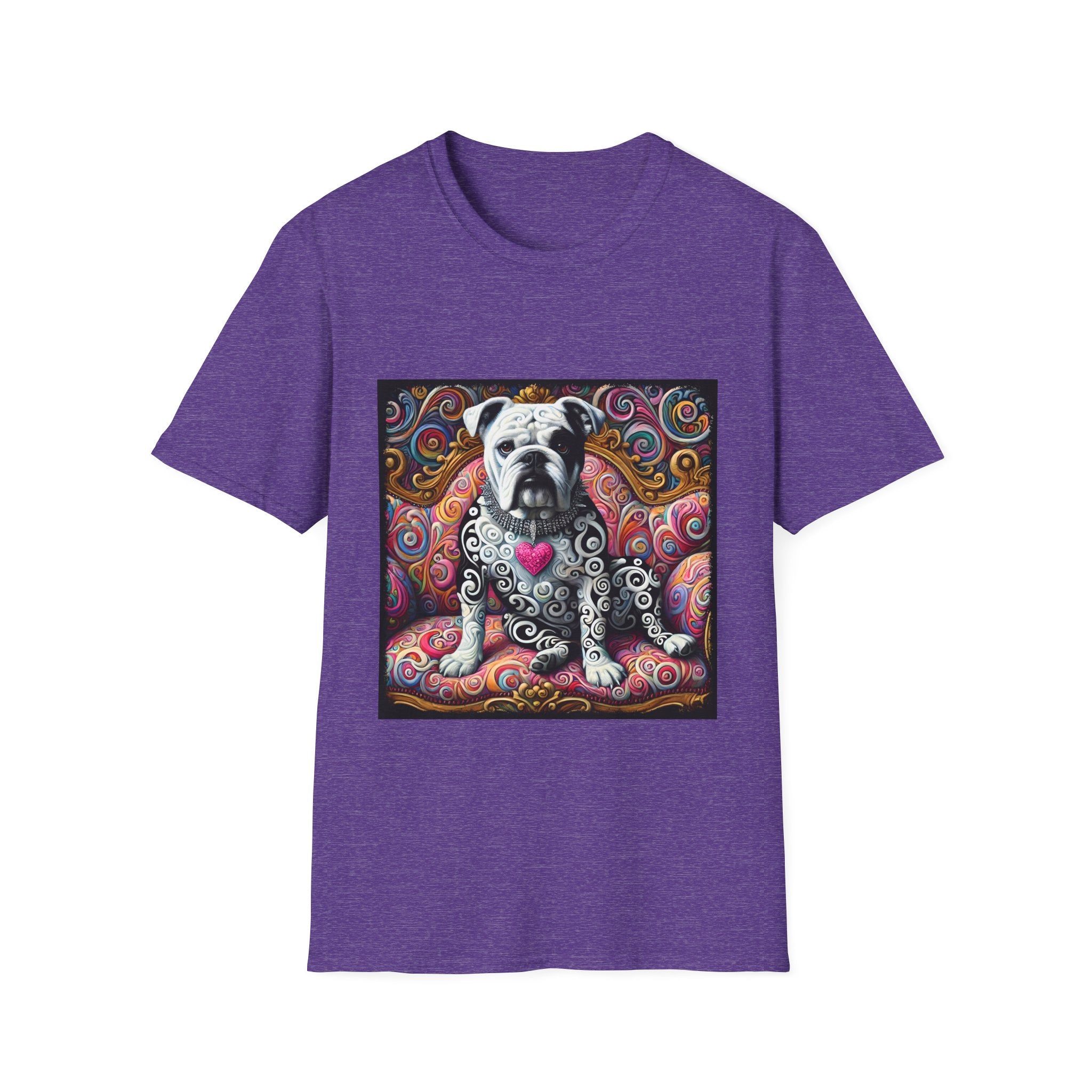 Bulldog Love Swirl | Unisex Dog T-Shirt