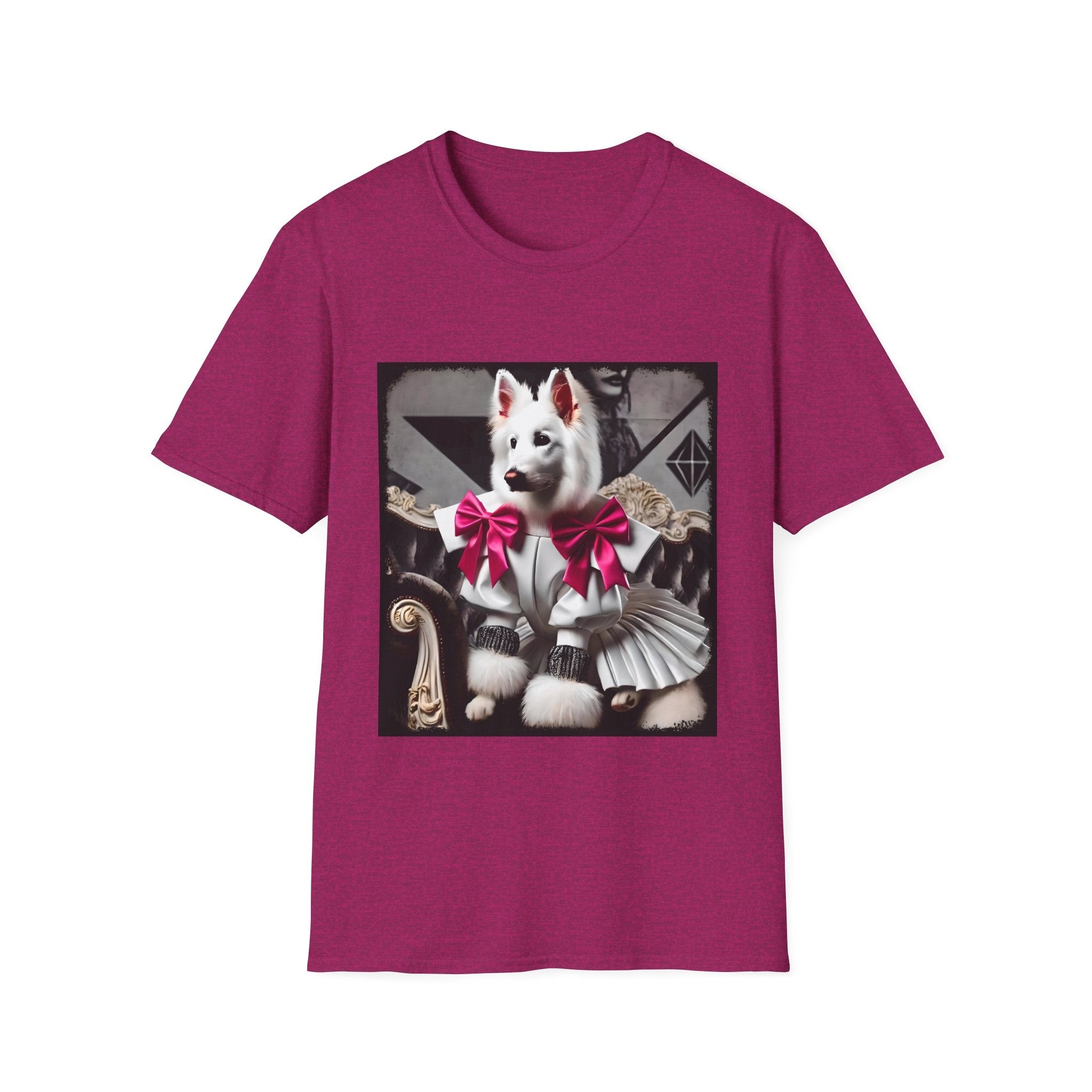 German Shepherd Pink Bow Rocker | Unisex Dog T-Shirt
