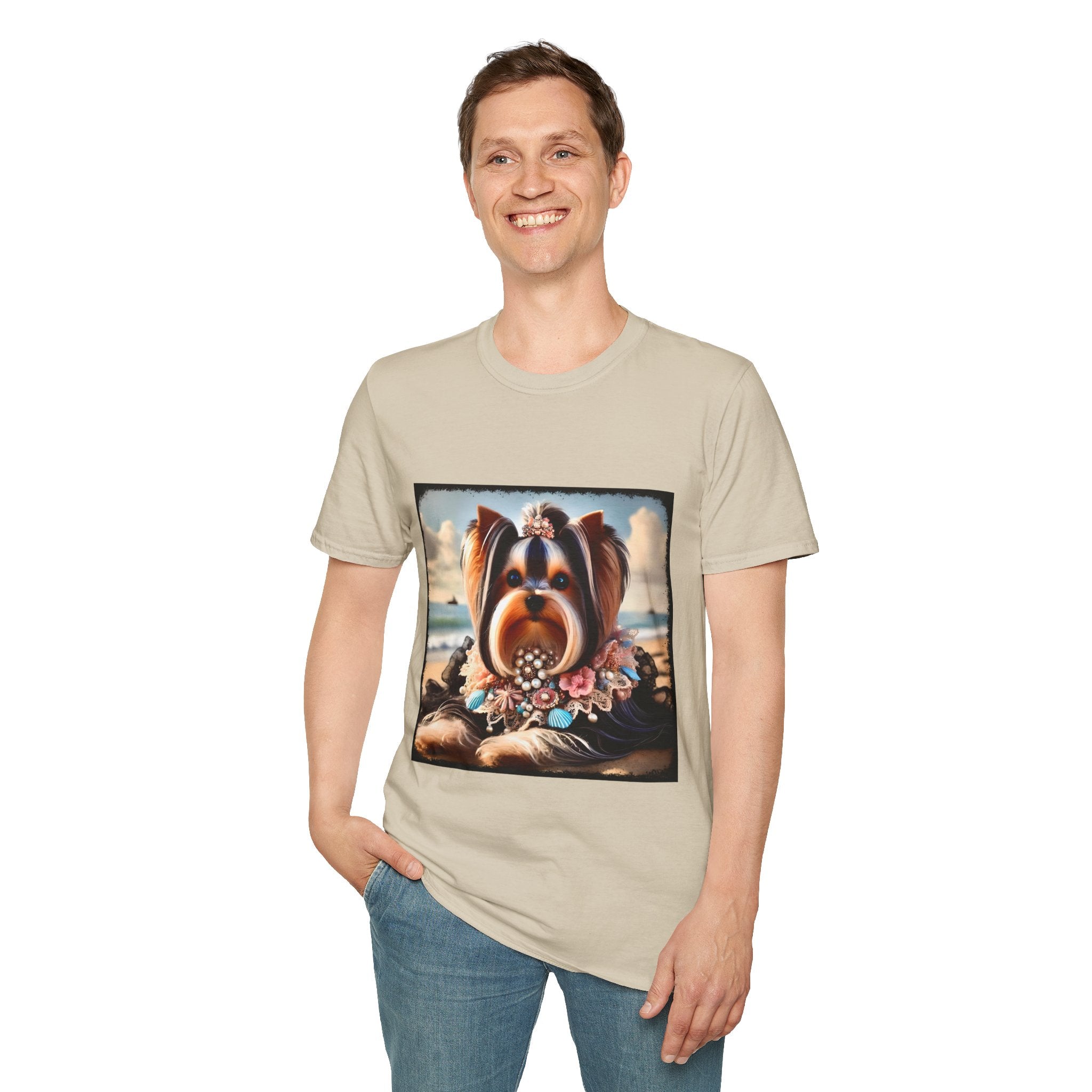 Yorkshire Terrier Seashell Siren | Unisex Dog T-Shirt