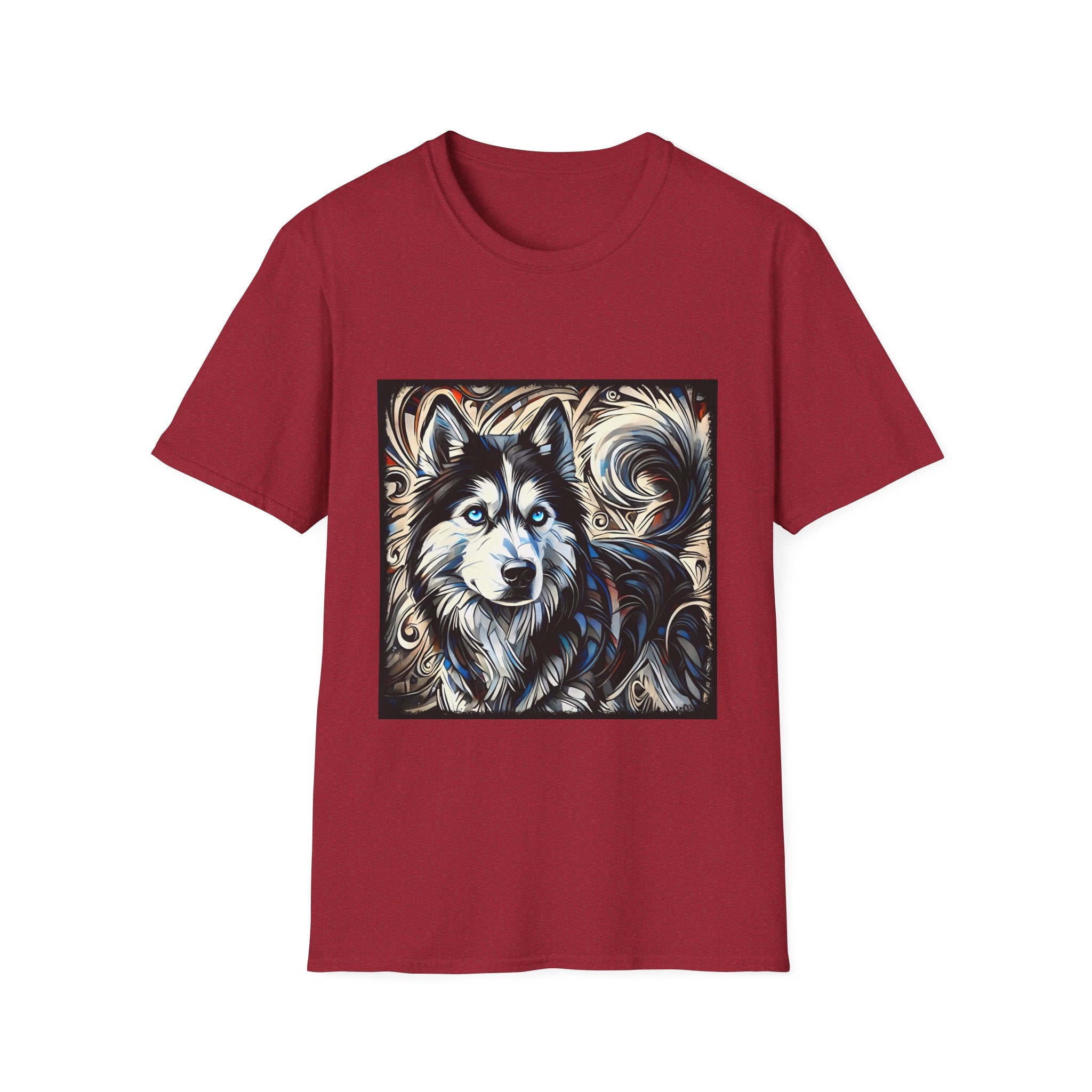 Siberian Husky Ice Swirl | Unisex Dog T-Shirt