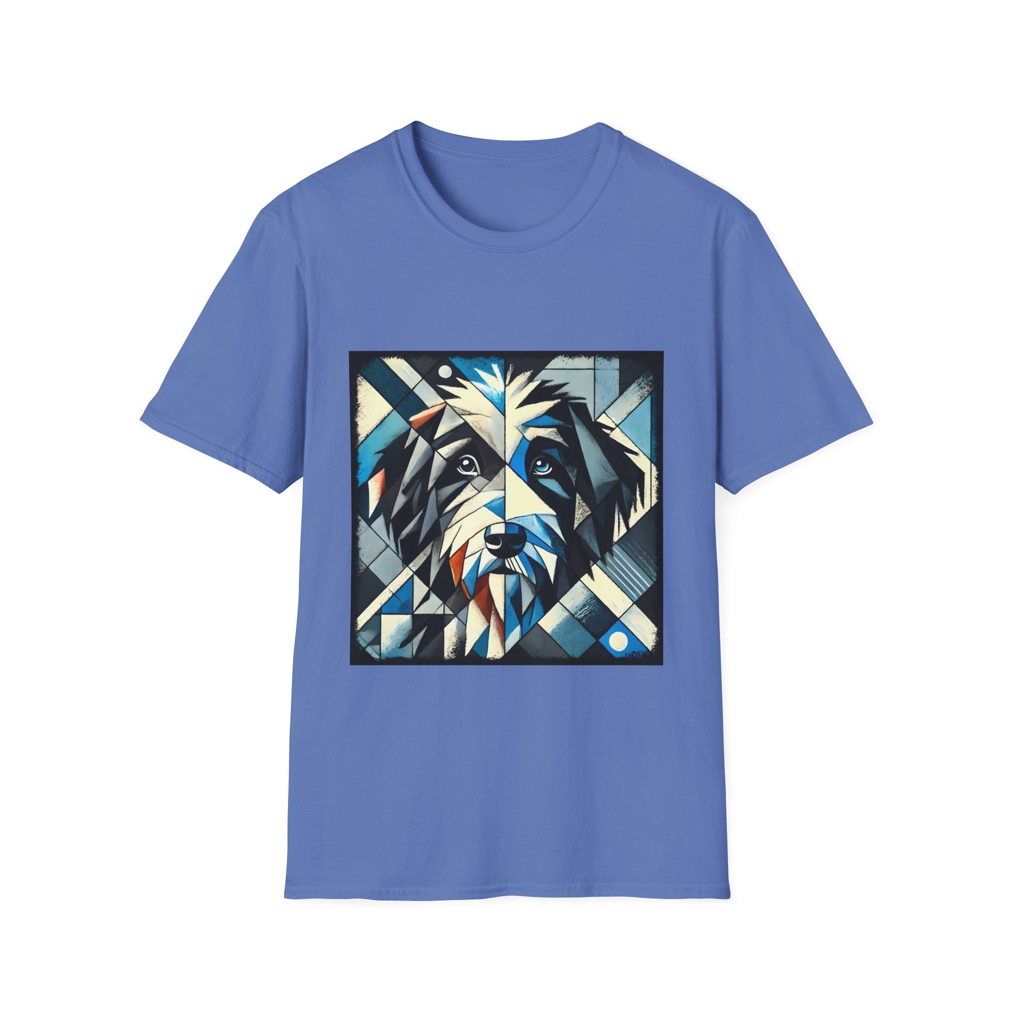 Bernedoodle Blue Geometric | Unisex Dog T-Shirt