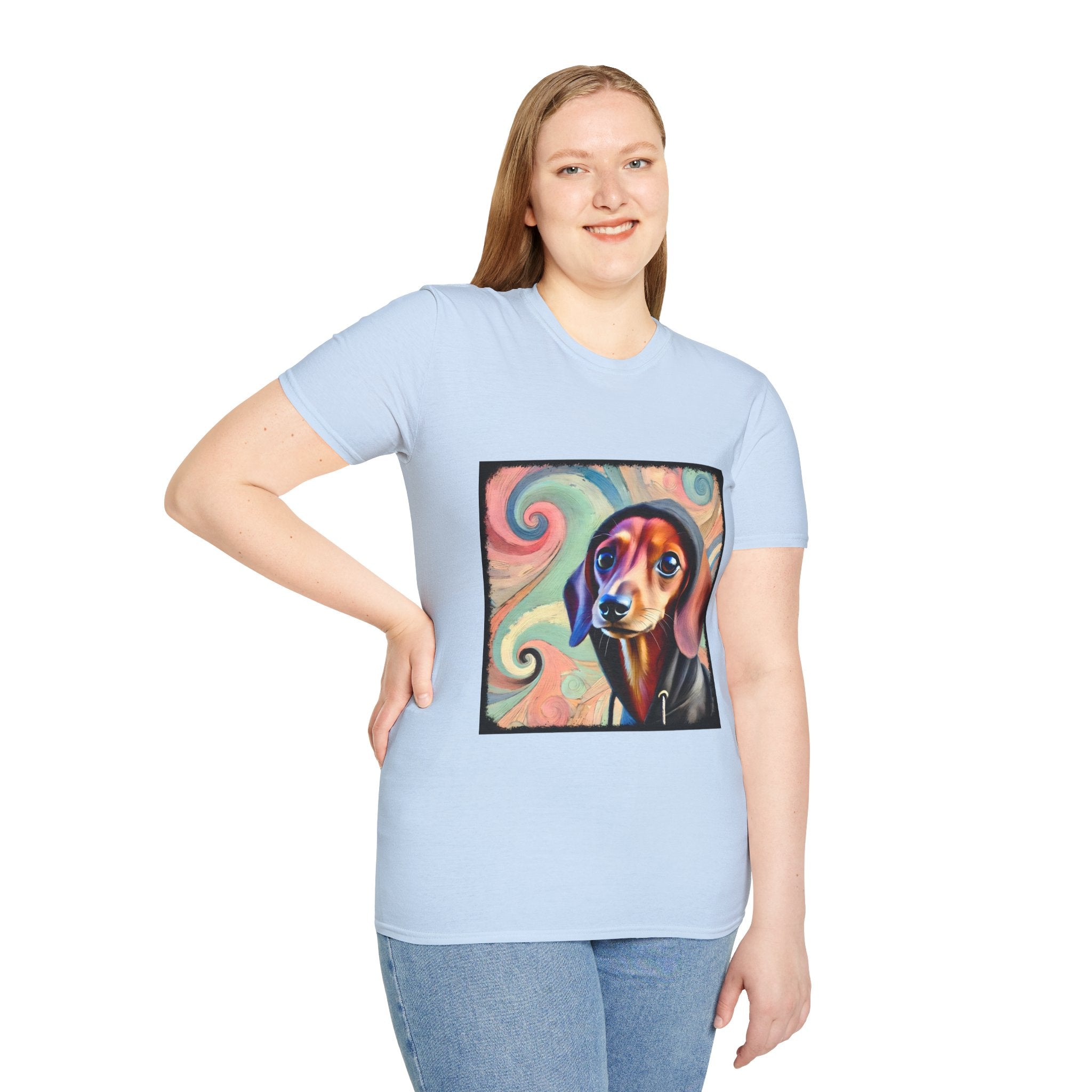 Dachshund Pastel Swirl | Unisex Dog T-Shirt
