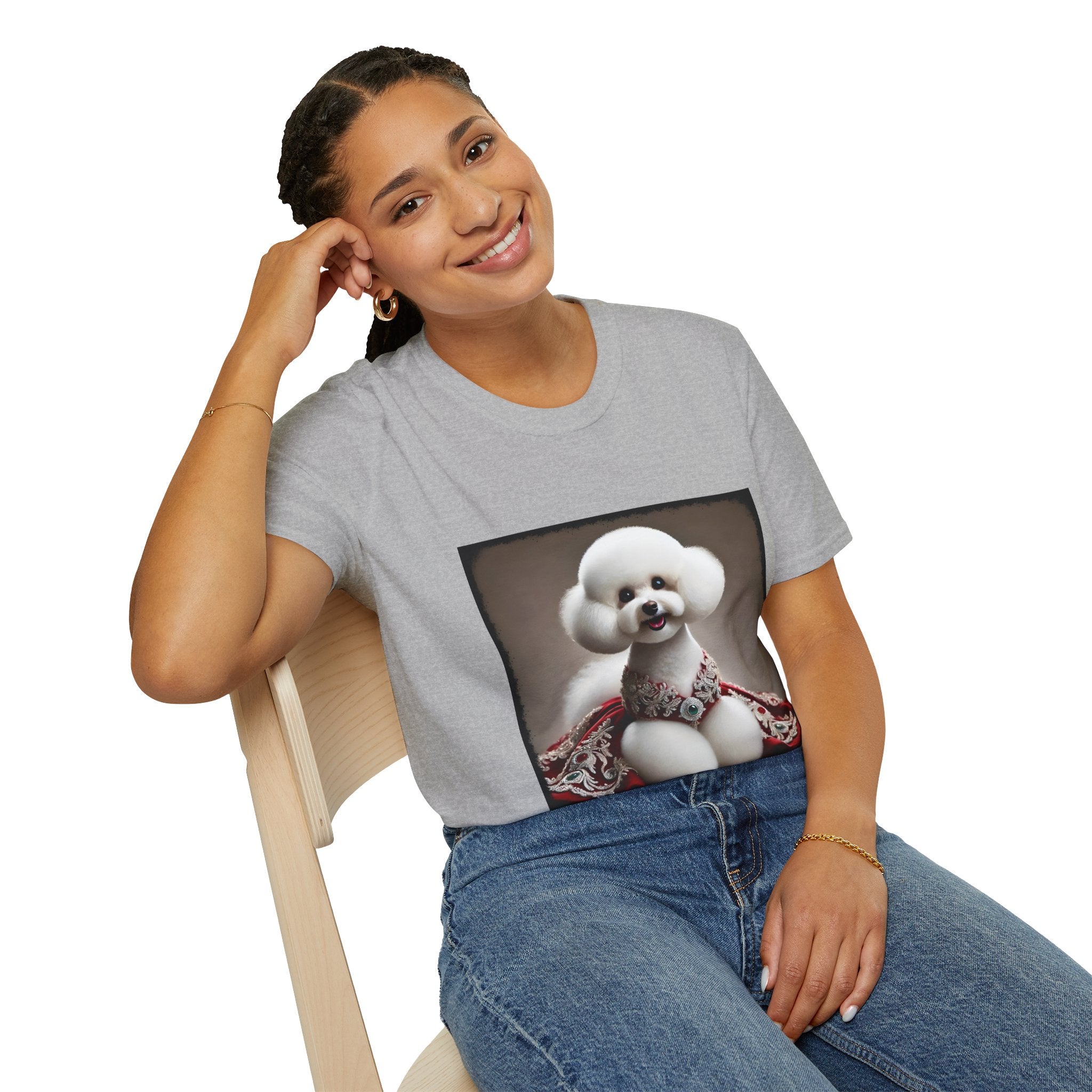 Bichon Frise Crimson Cutie | Unisex Dog T-Shirt