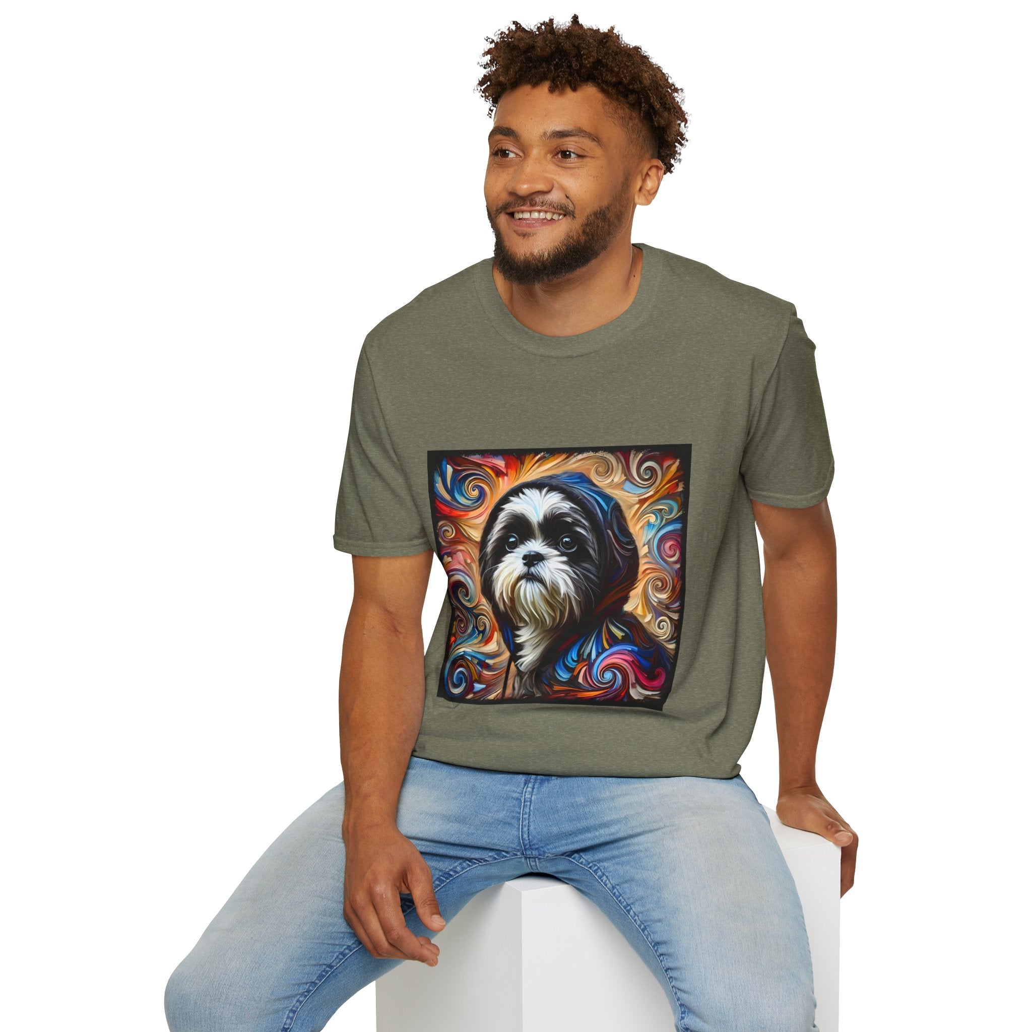 Shih Tzu Hoodie Swirl |  Unisex Dog T-Shirt