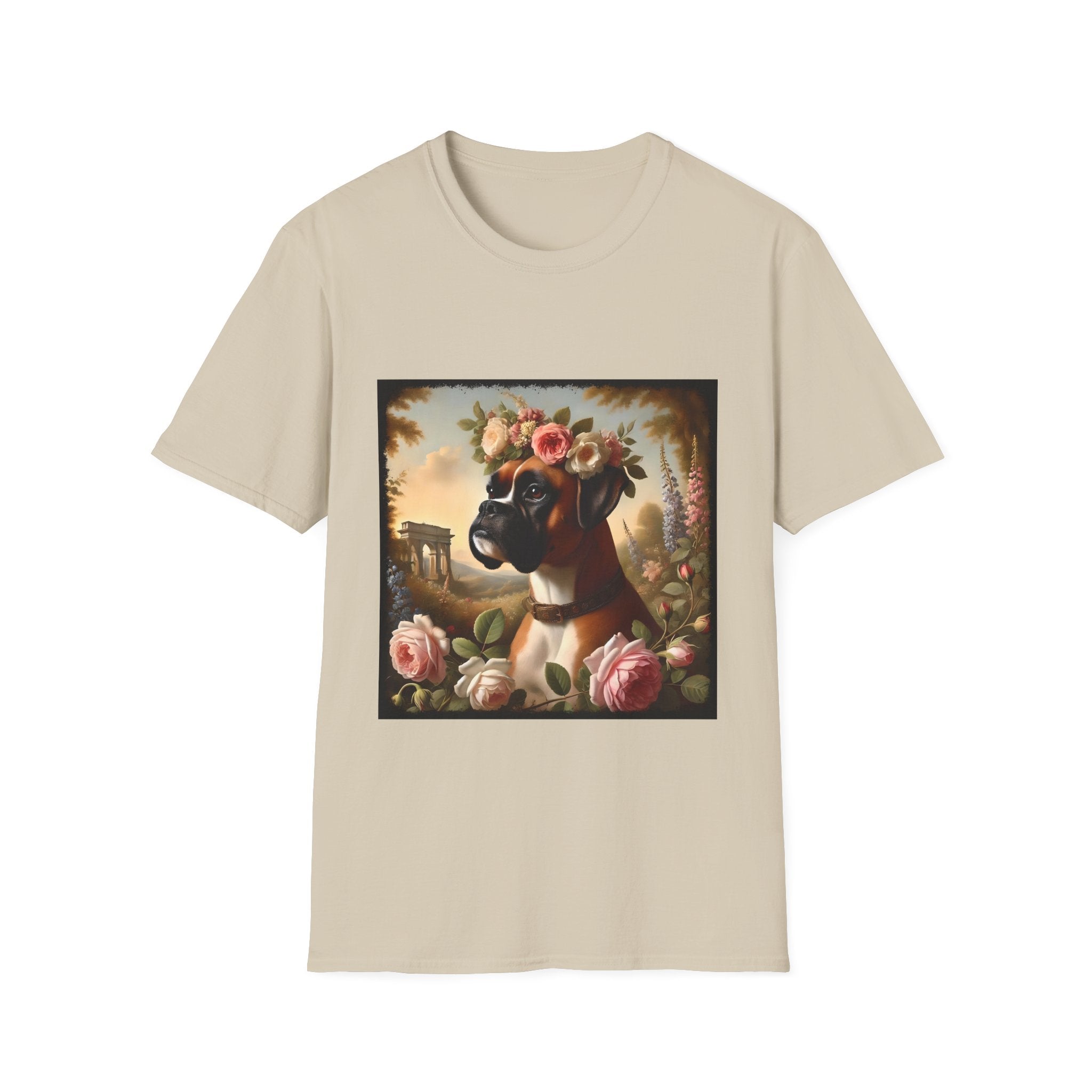 Boxer Botanical Beauty | Unisex Dog T-Shirt