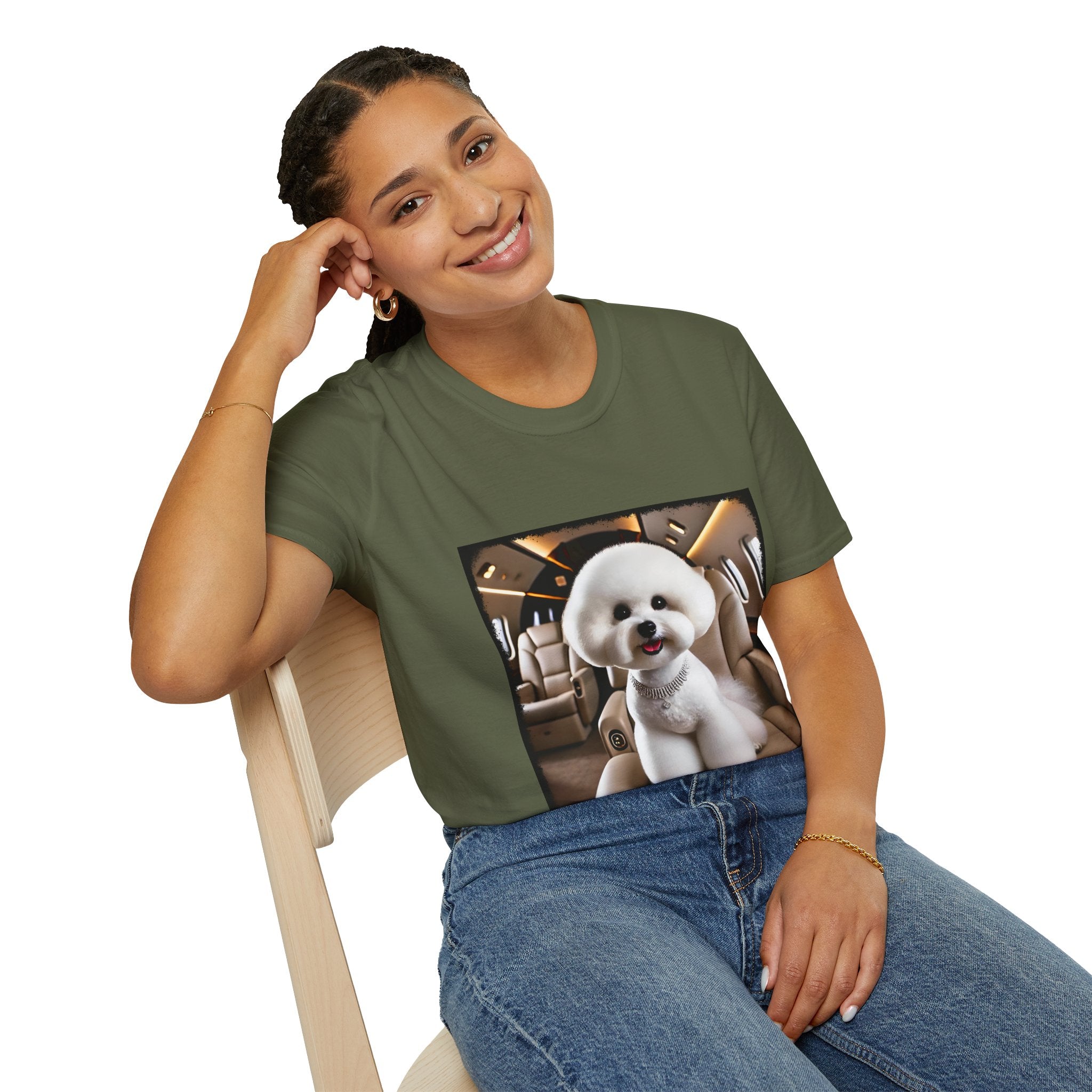 Bichon Frise Friendly Flier | Unisex Dog T-Shirt
