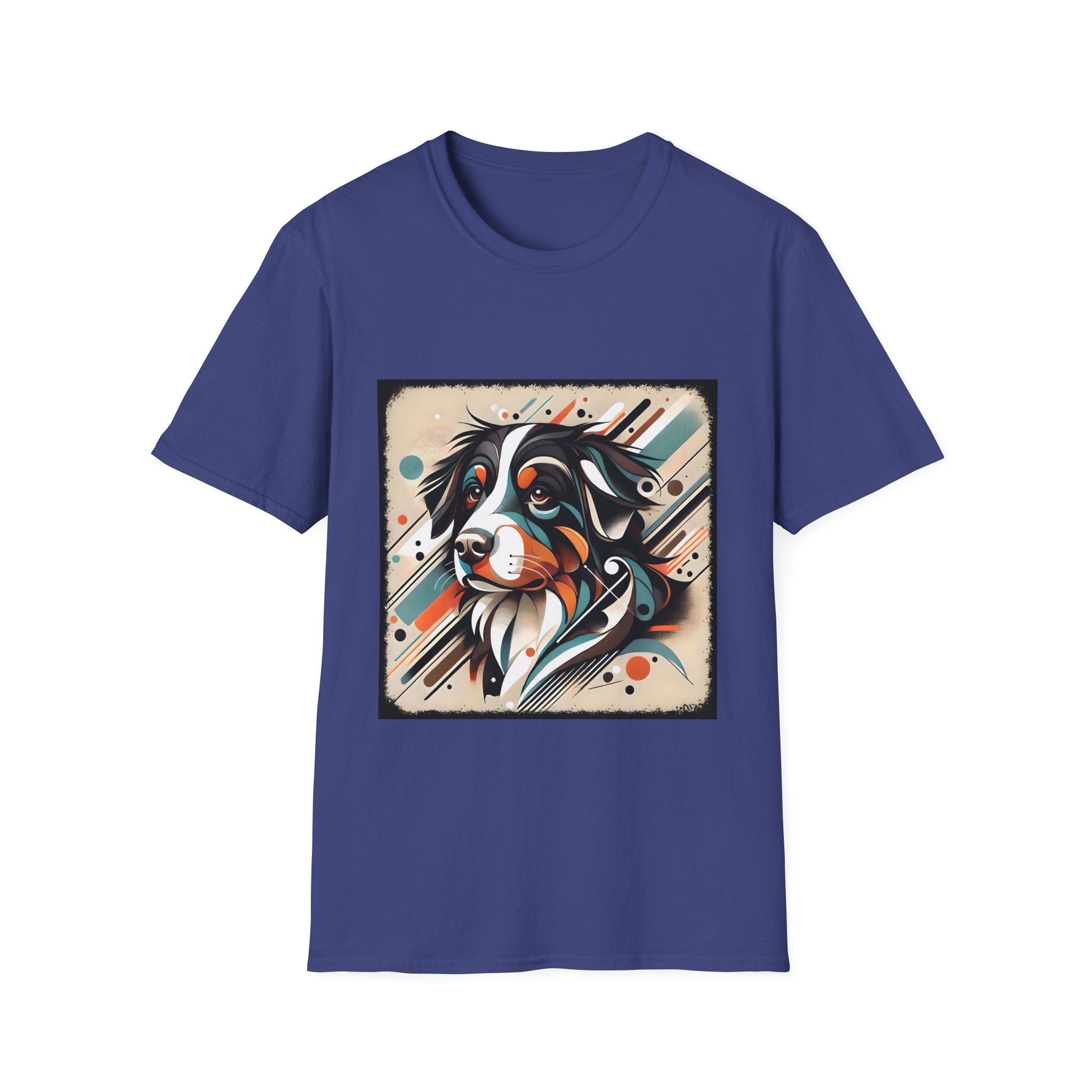 Bernese Mountain Dog Warm Geometric | Unisex Dog T-Shirt