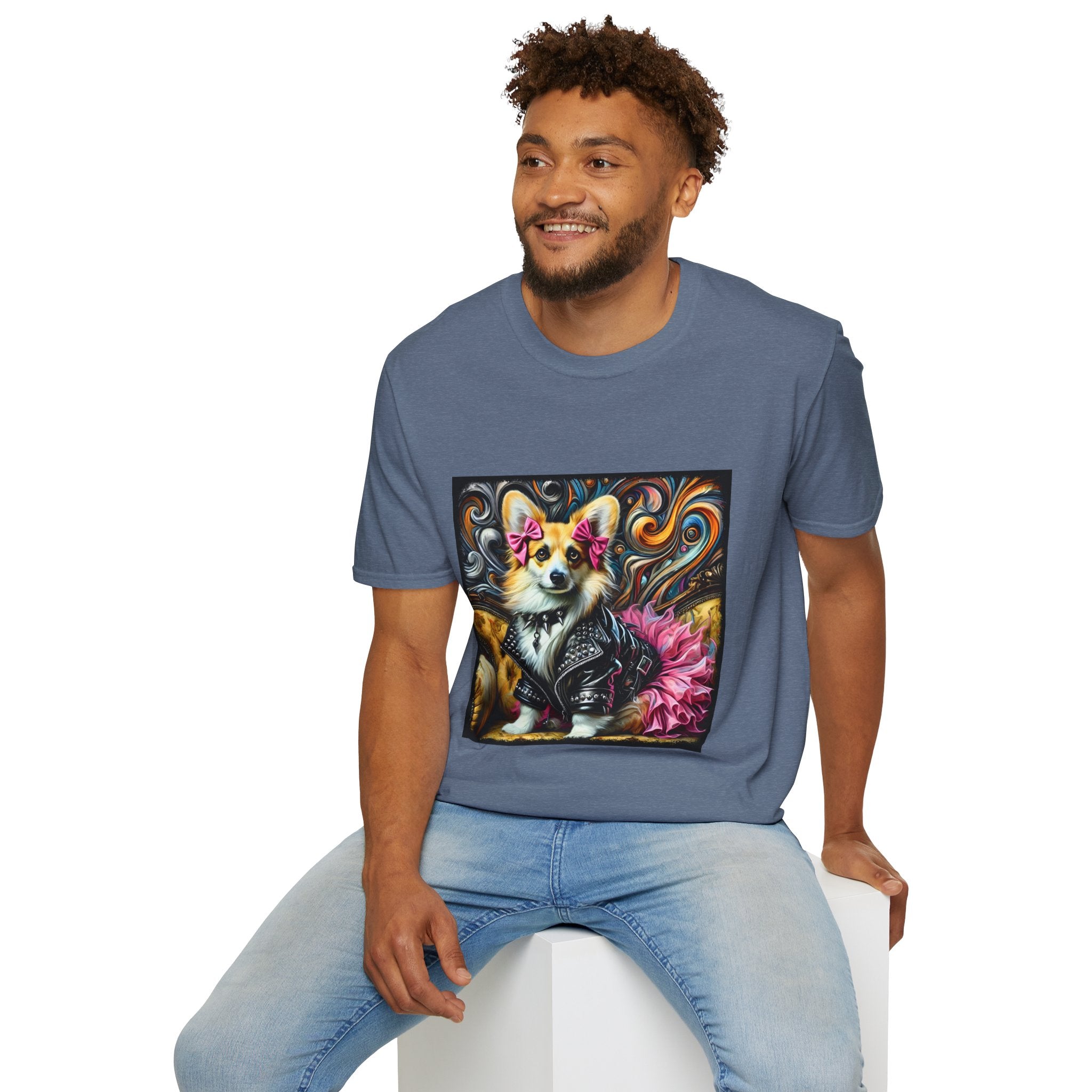 Pembroke Welsh Corgi Rock Swirl | Unisex Dog T-Shirt