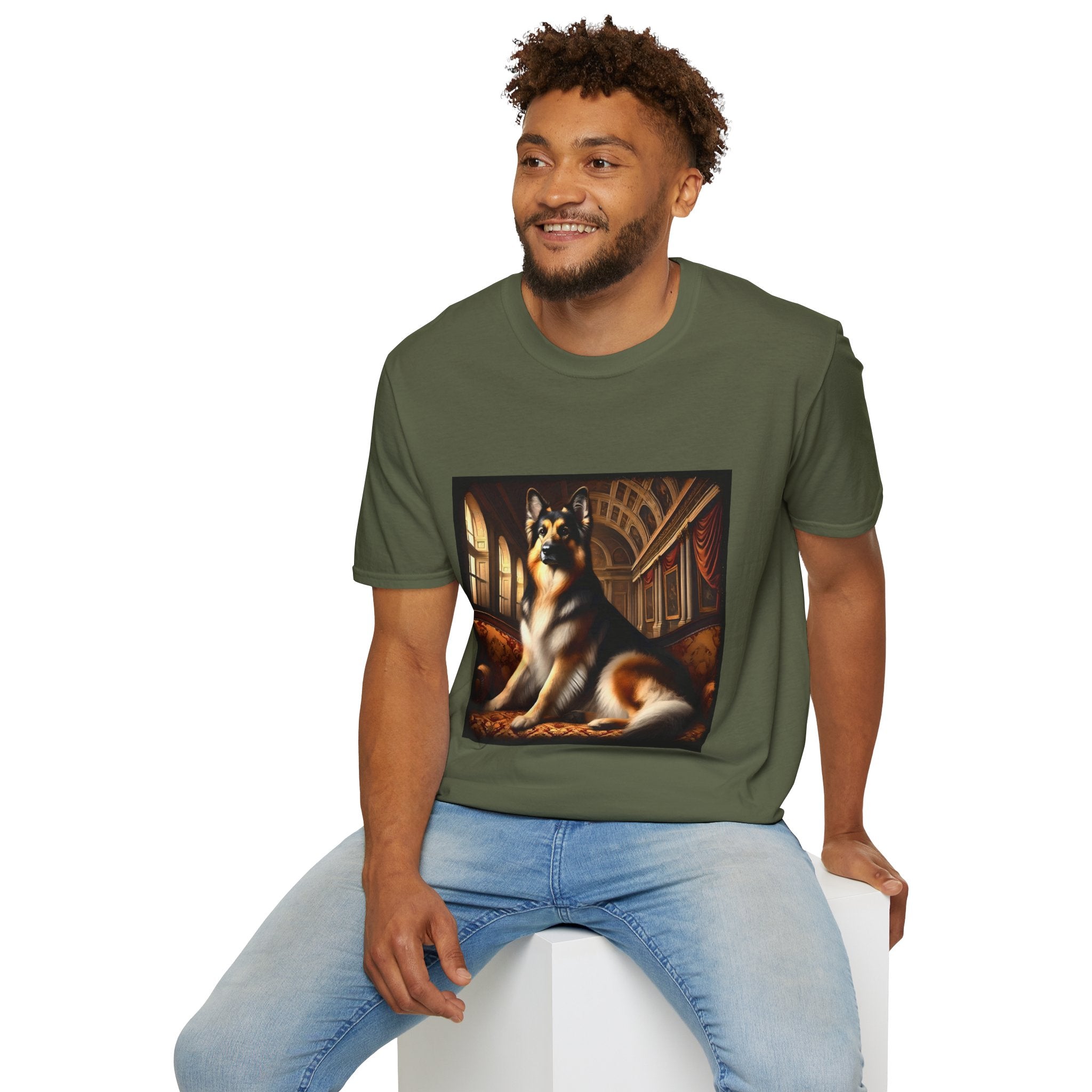German Shepherd Dashing Duke | Unisex Dog T-Shirt