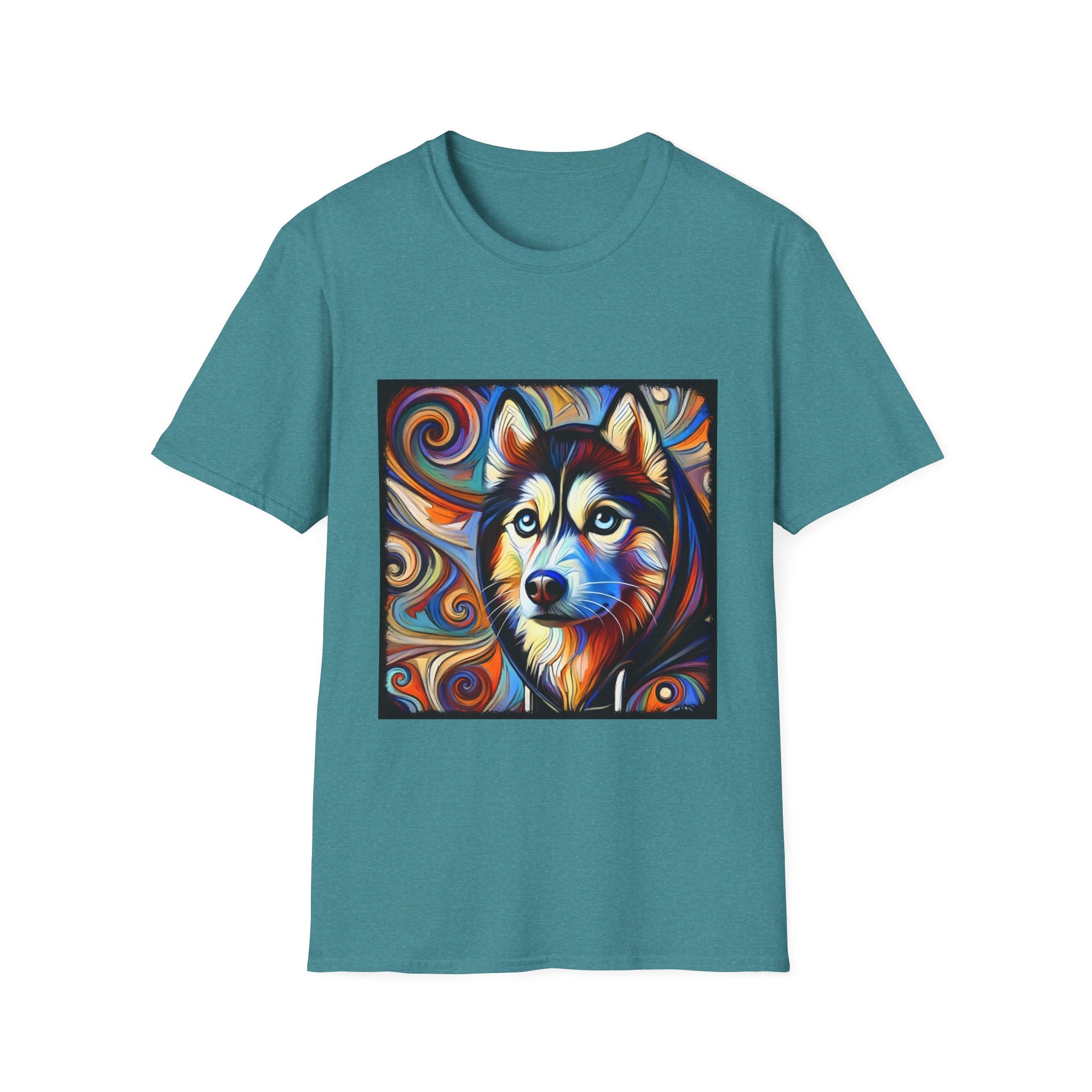 Siberian Husky Relaxed Swirl | Unisex Dog T-Shirt